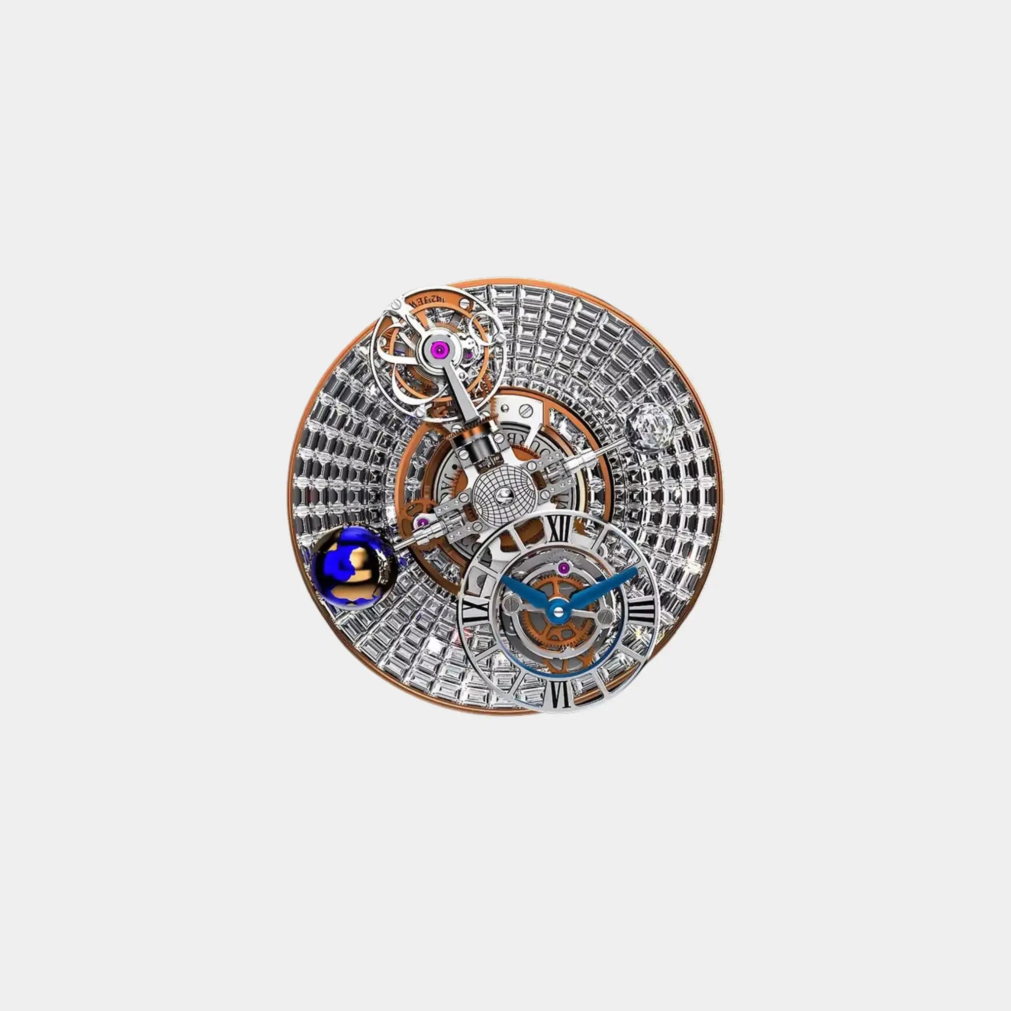 Jacob &amp; Co. Astronomia Tourbillon Baguette Rose Gold 5 Minutes, Dial