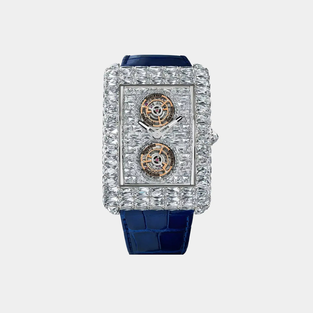 Jacob &amp; Co. Billionaire Double Tourbillon Angel Cut - White Diamond, Front