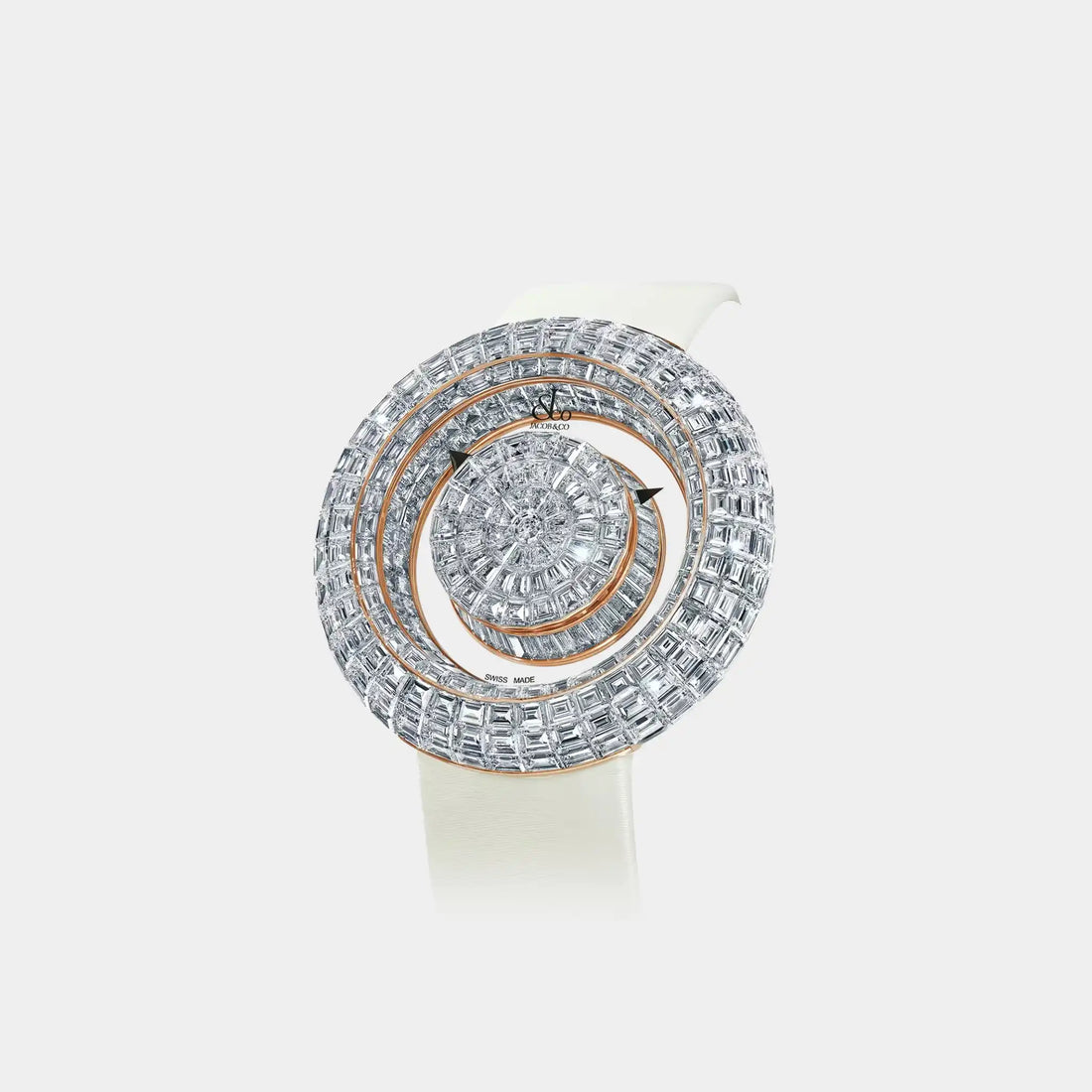 Jacob & Co. Brilliant Mystery 44mm Diamonds Rose Gold, Front