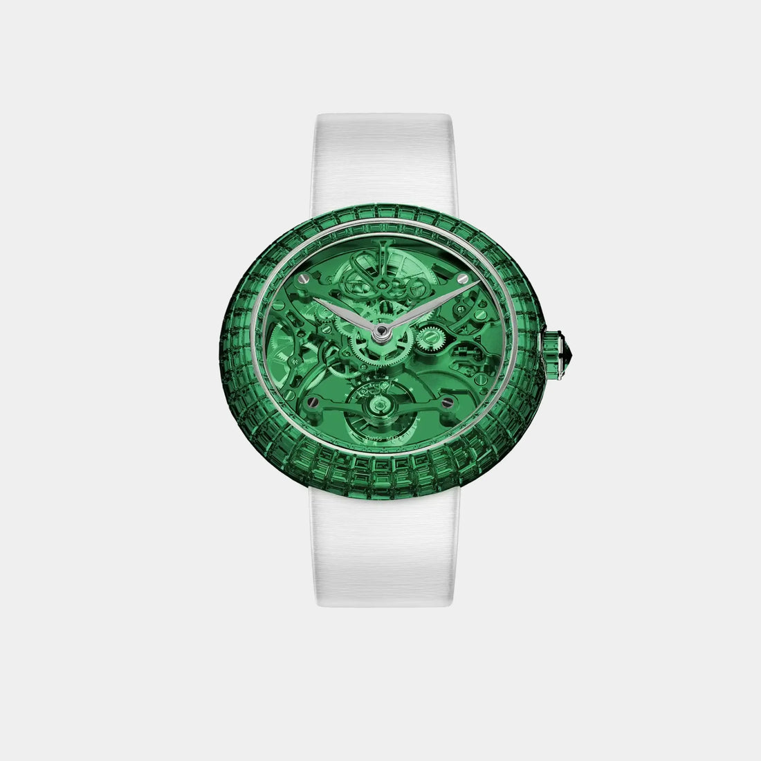 Jacob & Co. Brilliant Skeleton Baguette Green Tsavorites