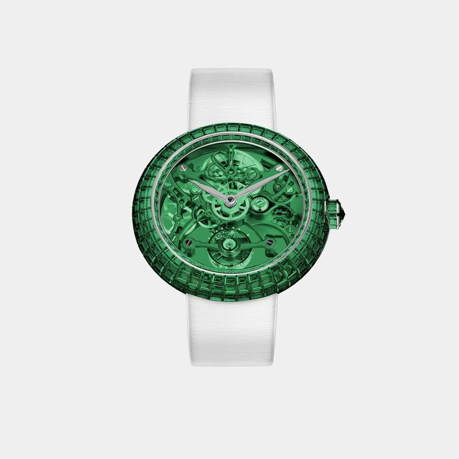Jacob &amp; Co. Brilliant Skeleton Baguette Green Tsavorites