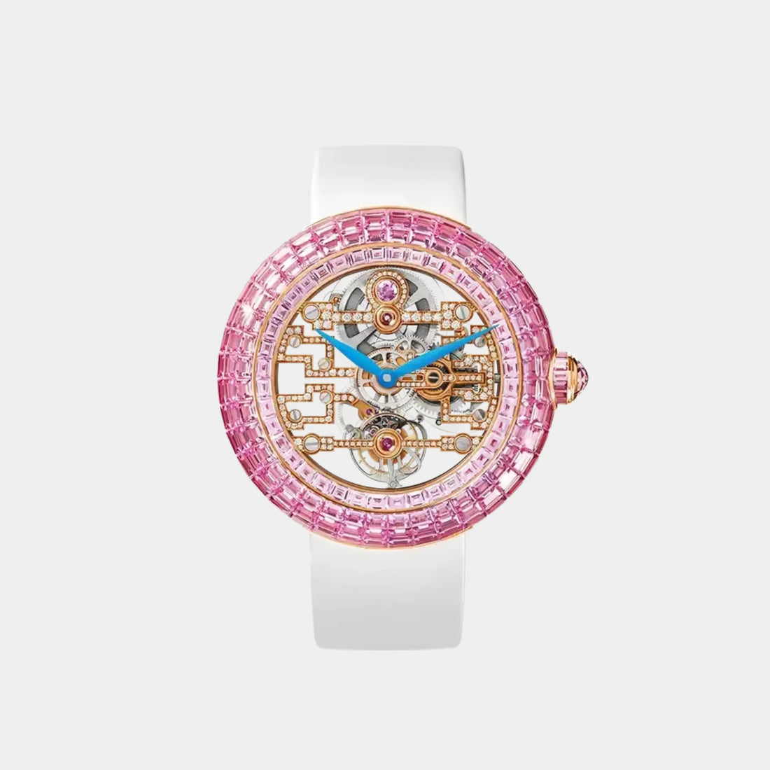 Jacob & Co. Brilliant Tourbillon Art Deco Pink Sapphire