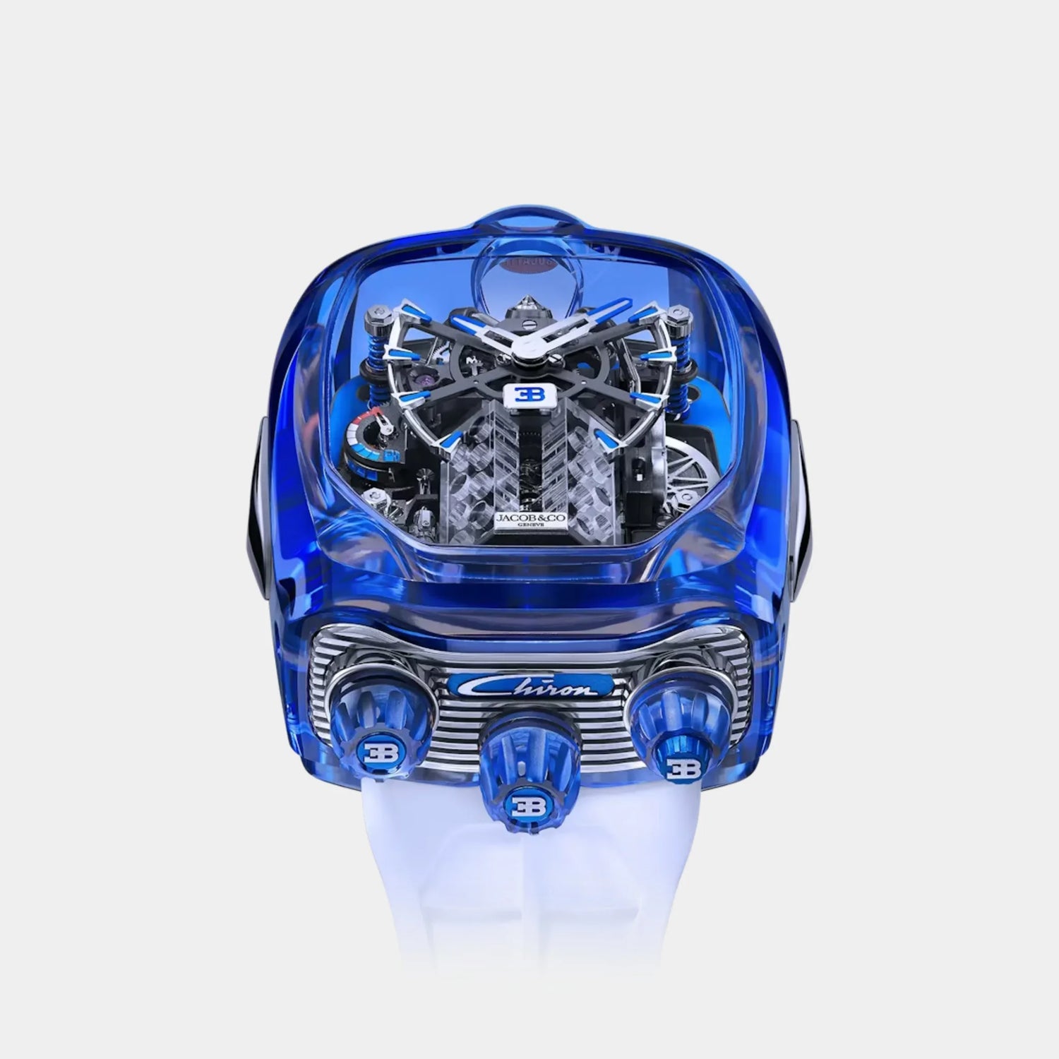 Jacob &amp; Co. Bugatti Chiron Tourbillon Blue Sapphire Crystal