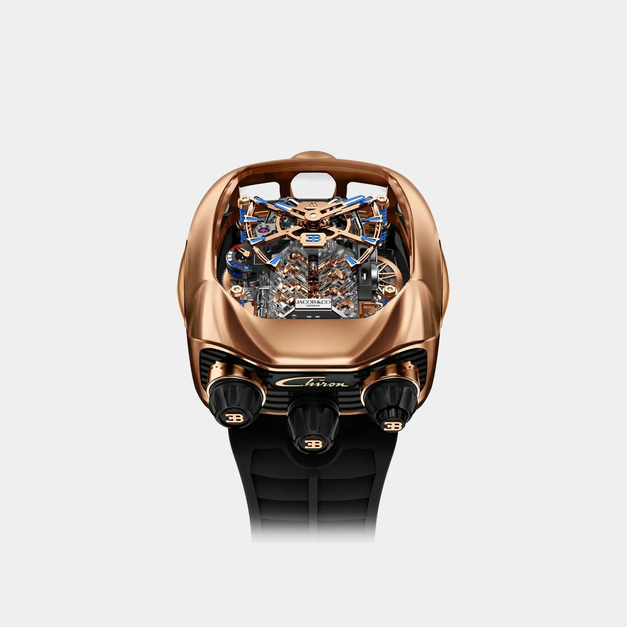 Jacob &amp; Co. Bugatti Chiron Tourbillon Rose Gold, Front