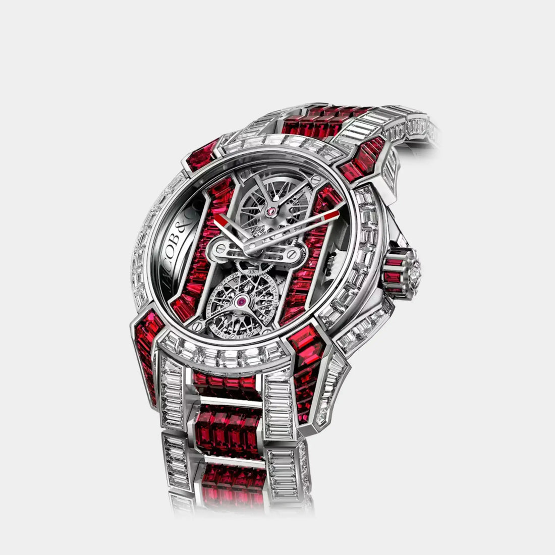 Jacob & Co. Epic X Tourbillon Baguette Diamonds & Rubies
