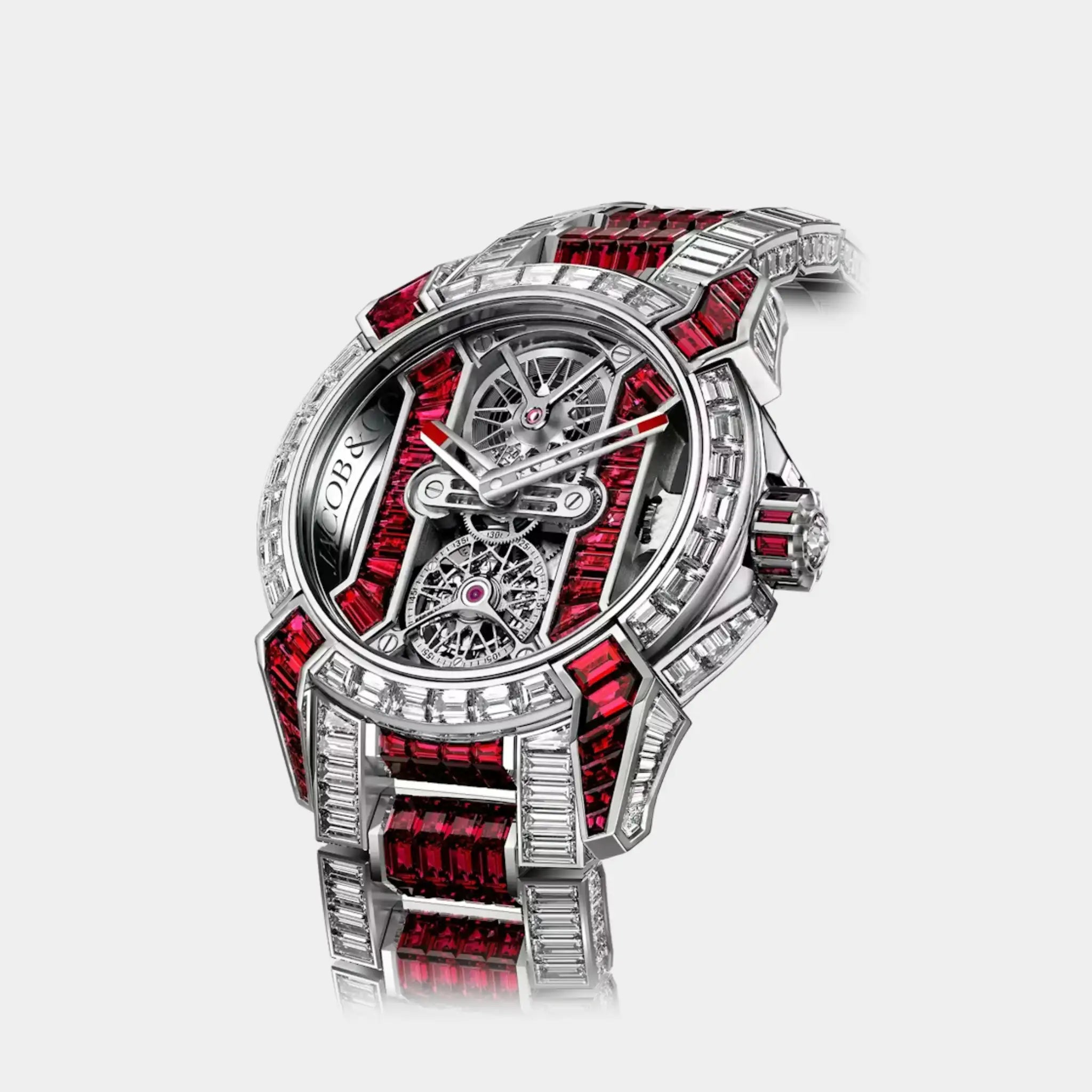 Jacob &amp; Co. Epic X Tourbillon Baguette Diamonds &amp; Rubies