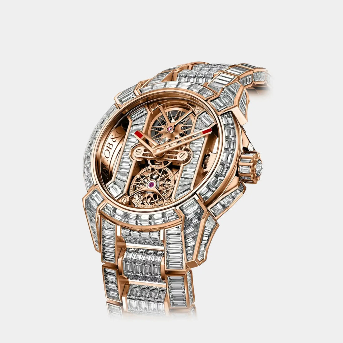 Jacob & Co. Epic X Tourbillon Baguette Rose Gold EX510.40.BD.BD.A40BD
