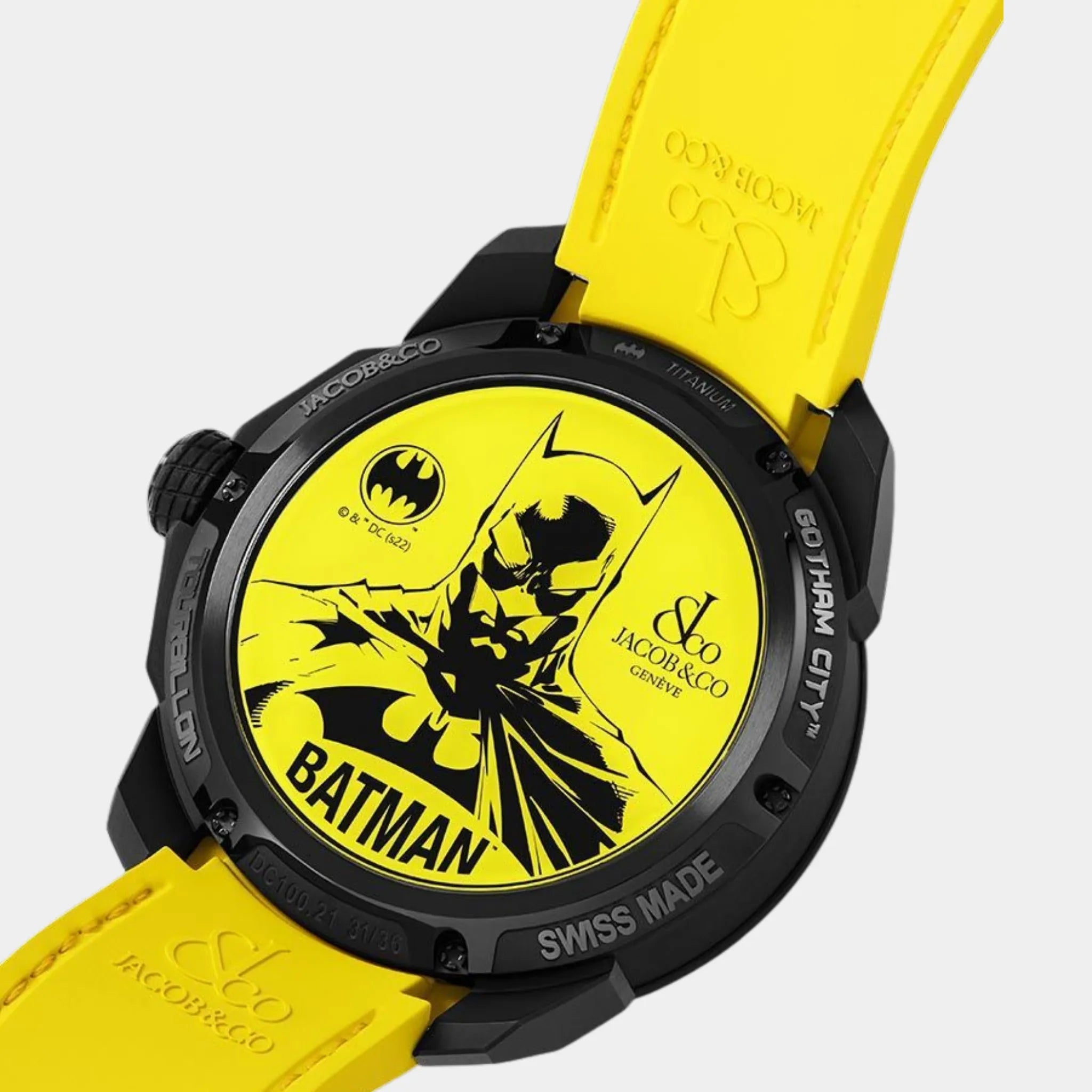 Jacob &amp; Co Gotham City Black DLC Titanium Watch 46mm Limited Edition, Back