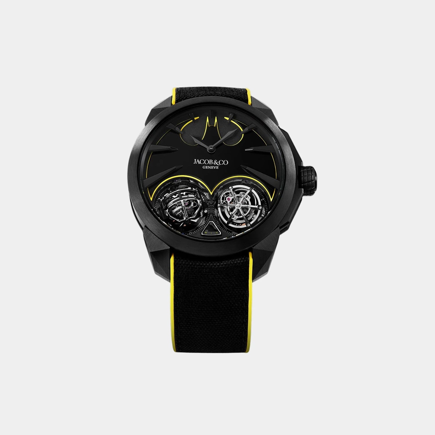 Jacob &amp; Co Gotham City Black DLC Titanium Watch 46mm Limited Edition, Front