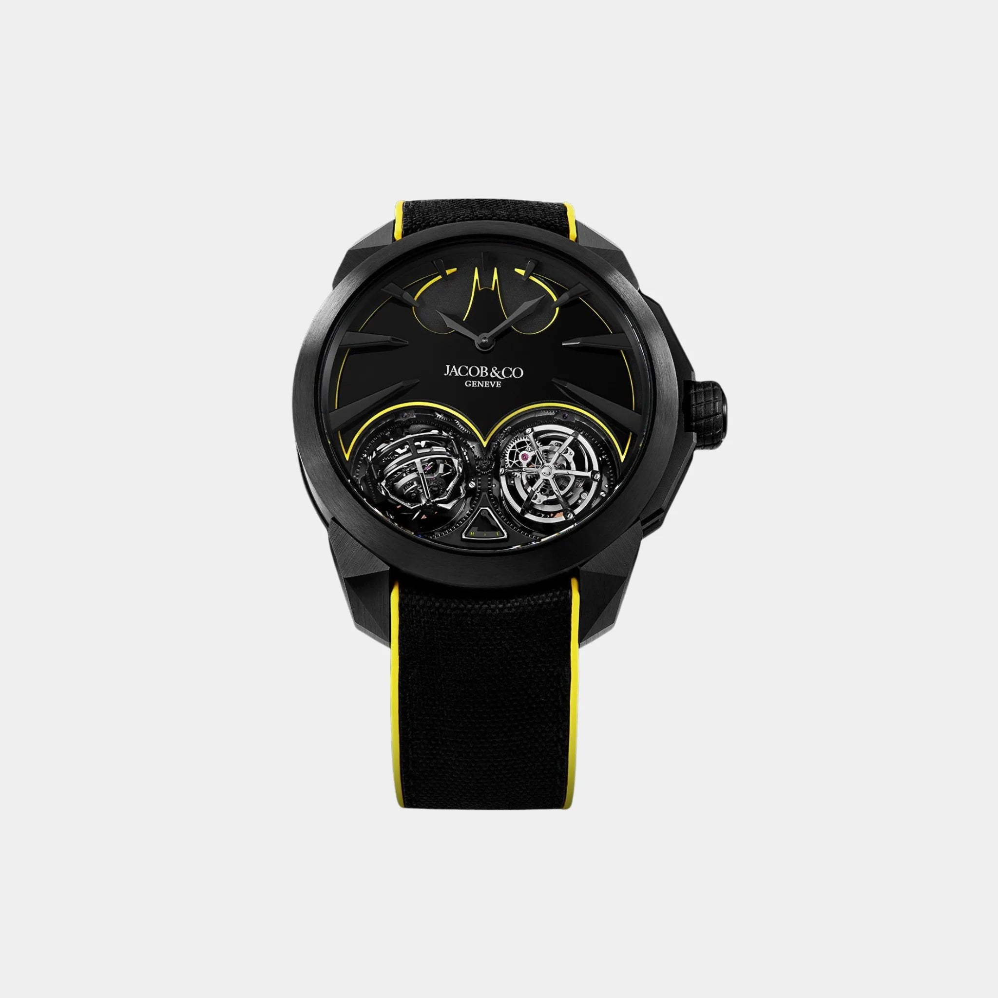 Jacob &amp; Co Gotham City Black DLC Titanium Watch 46mm Limited Edition, Front