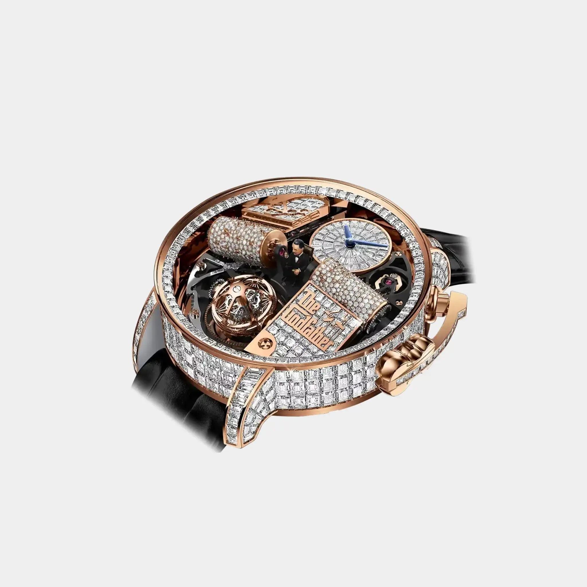Jacob &amp; Co. Opera Godfather Baguette Rose Gold OP820.40.AA.AA.A, Front