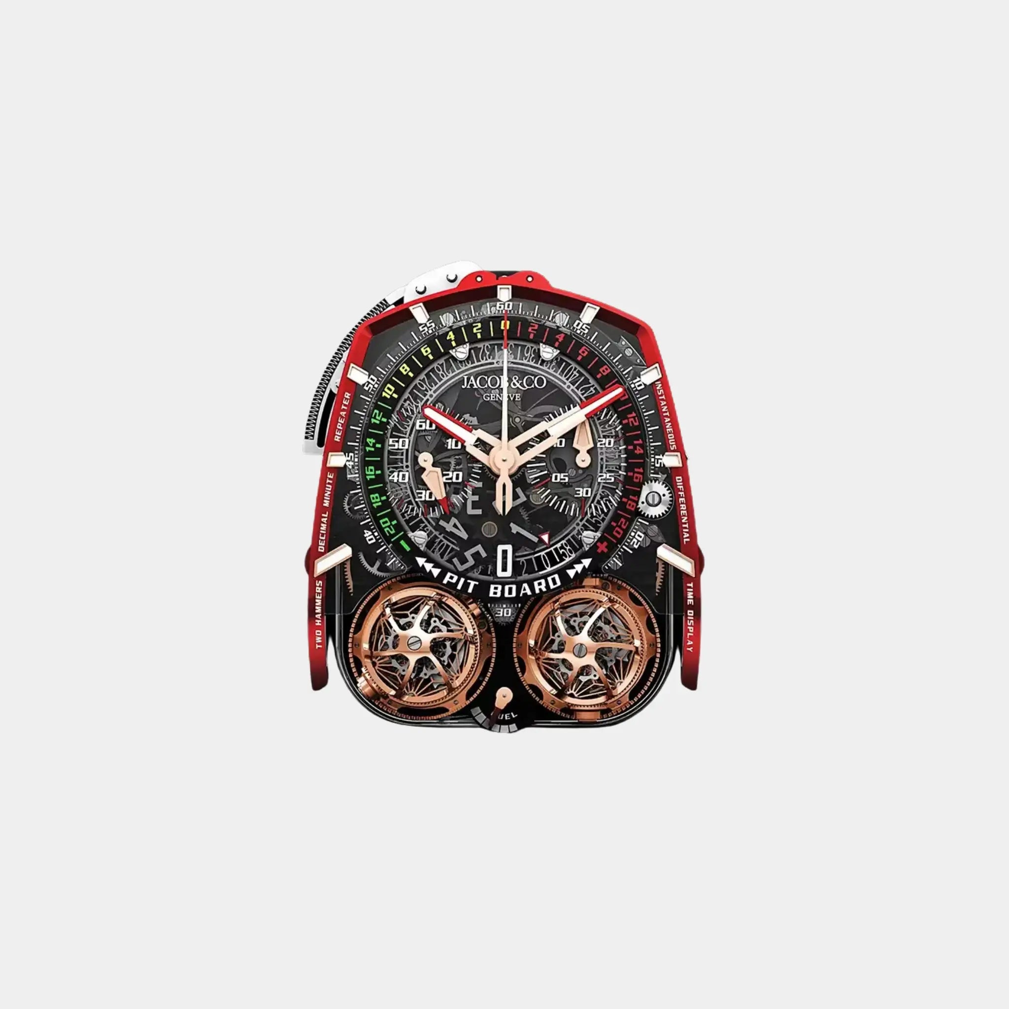Jacob &amp; Co. Twin Turbo Furious Rose Gold Carbon Fiber, Dial