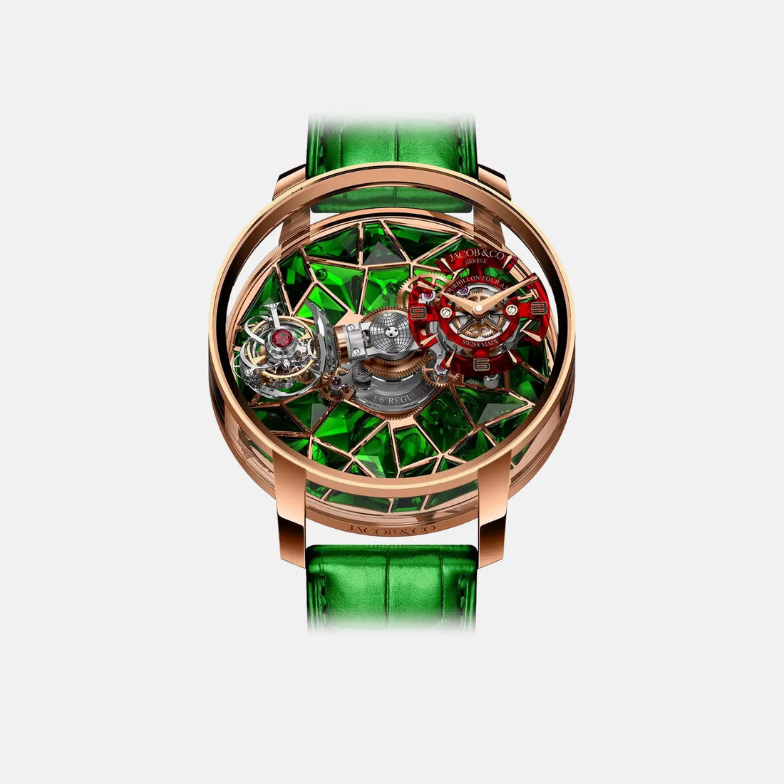 Jacob &amp; Co Astronomia Four-Axis Tourbillon Rose Gold Green 