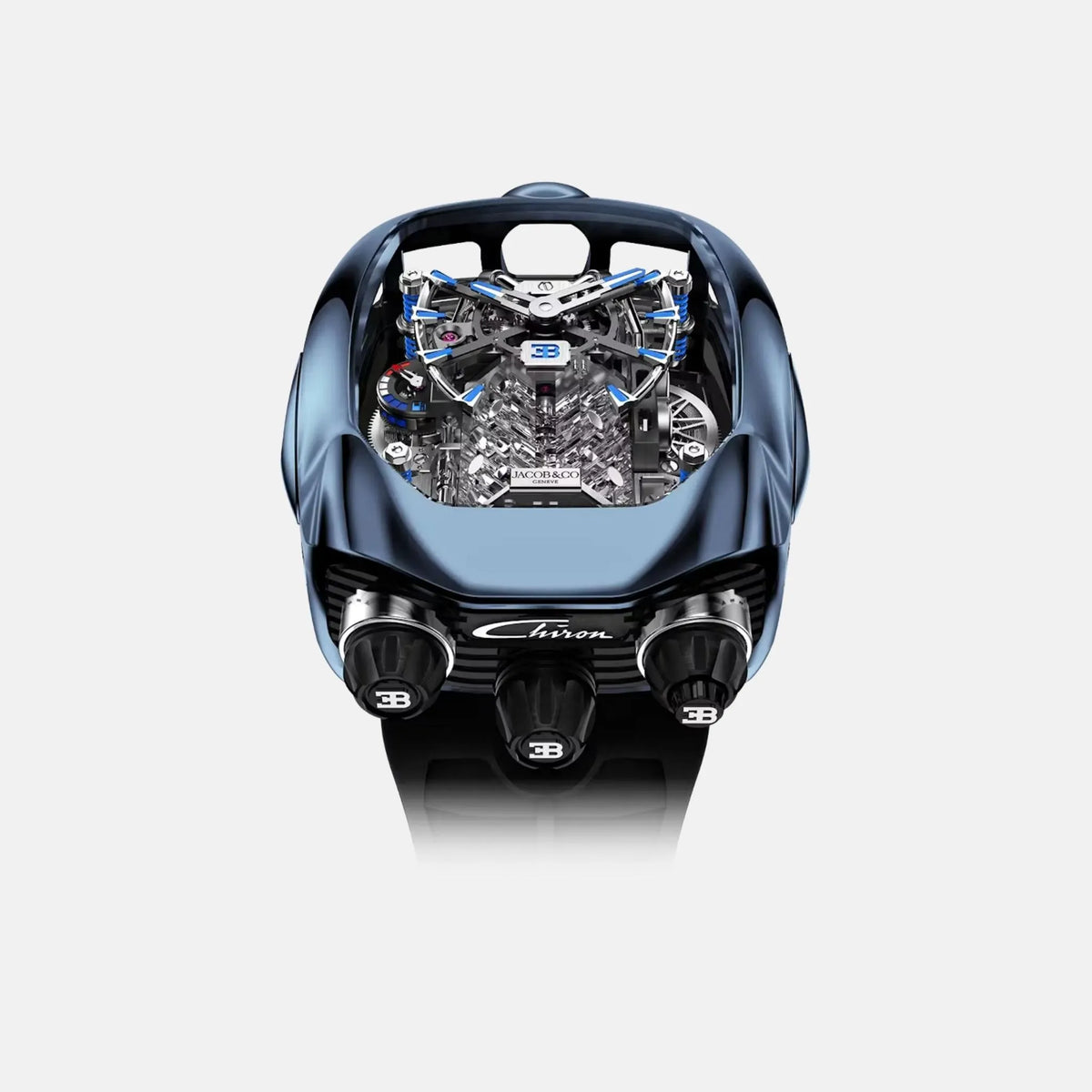 Bugatti Chiron Tourbillon Blue Titanium BU200.20.AK.AB.B