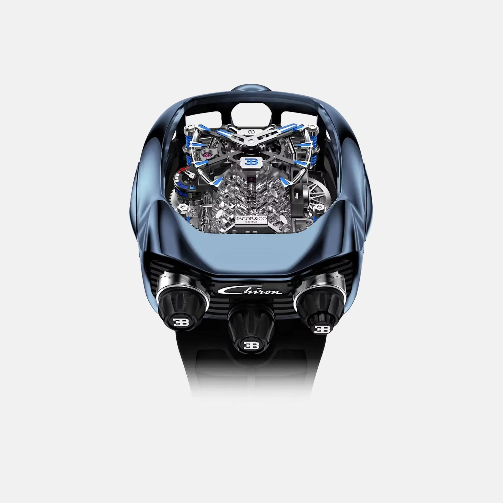 Jacob &amp; Co Bugatti Chiron Tourbillon Blue Titanium BU200.20.AK.AB.B