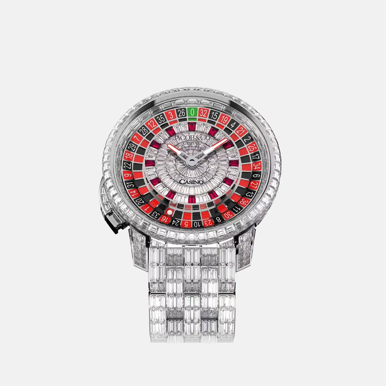 Jacob &amp; Co Casino Tourbillon White Gold Bracelet CA800.39.BD.BB.A39BD