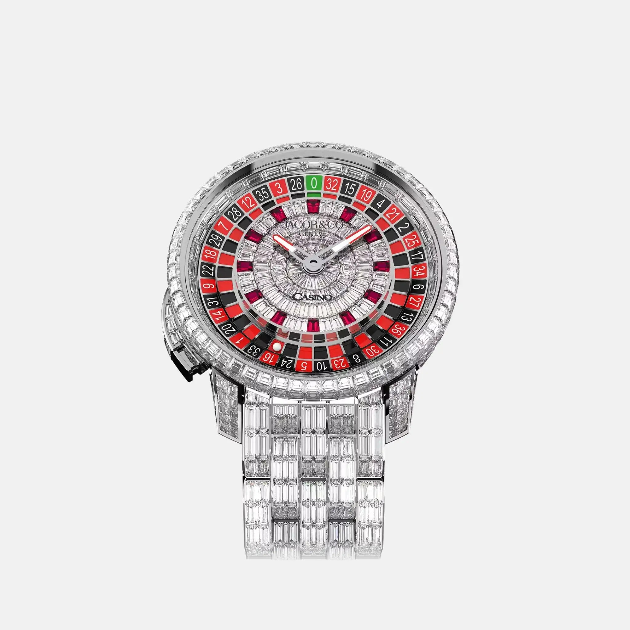 Jacob &amp; Co Casino Tourbillon White Gold Bracelet CA800.39.BD.BB.A39BD