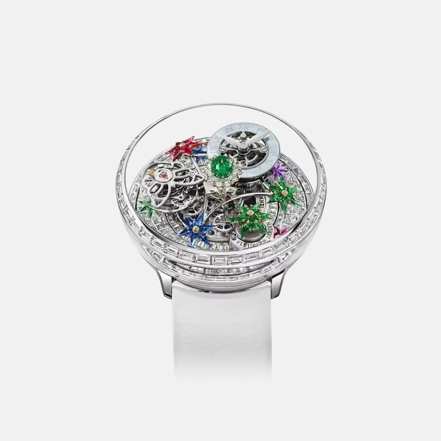 Jacob &amp; Co Fleurs De Jardin White Gold Diamond Baguettes AF921.30.BD.AA.A