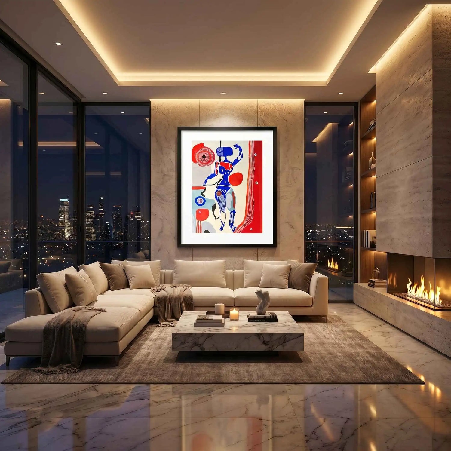 Zontone La Ligne Artwork, Night