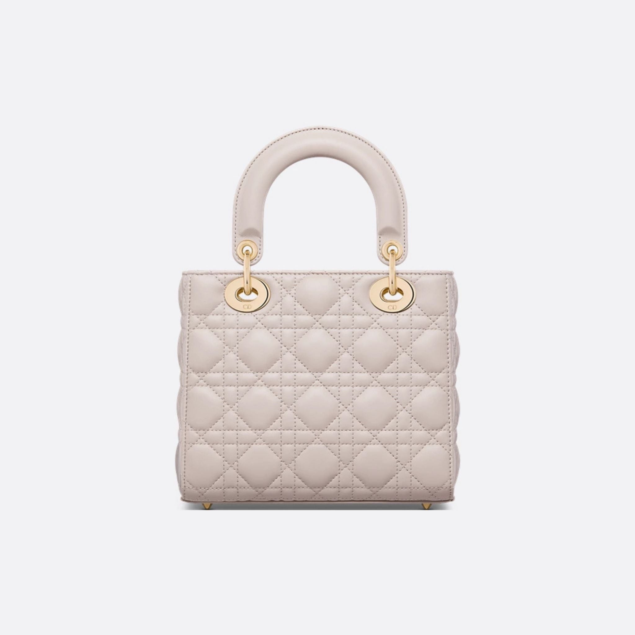 Lady Dior My ABCDior Small Bag Cannage Lambskin, Beige Lin, Back