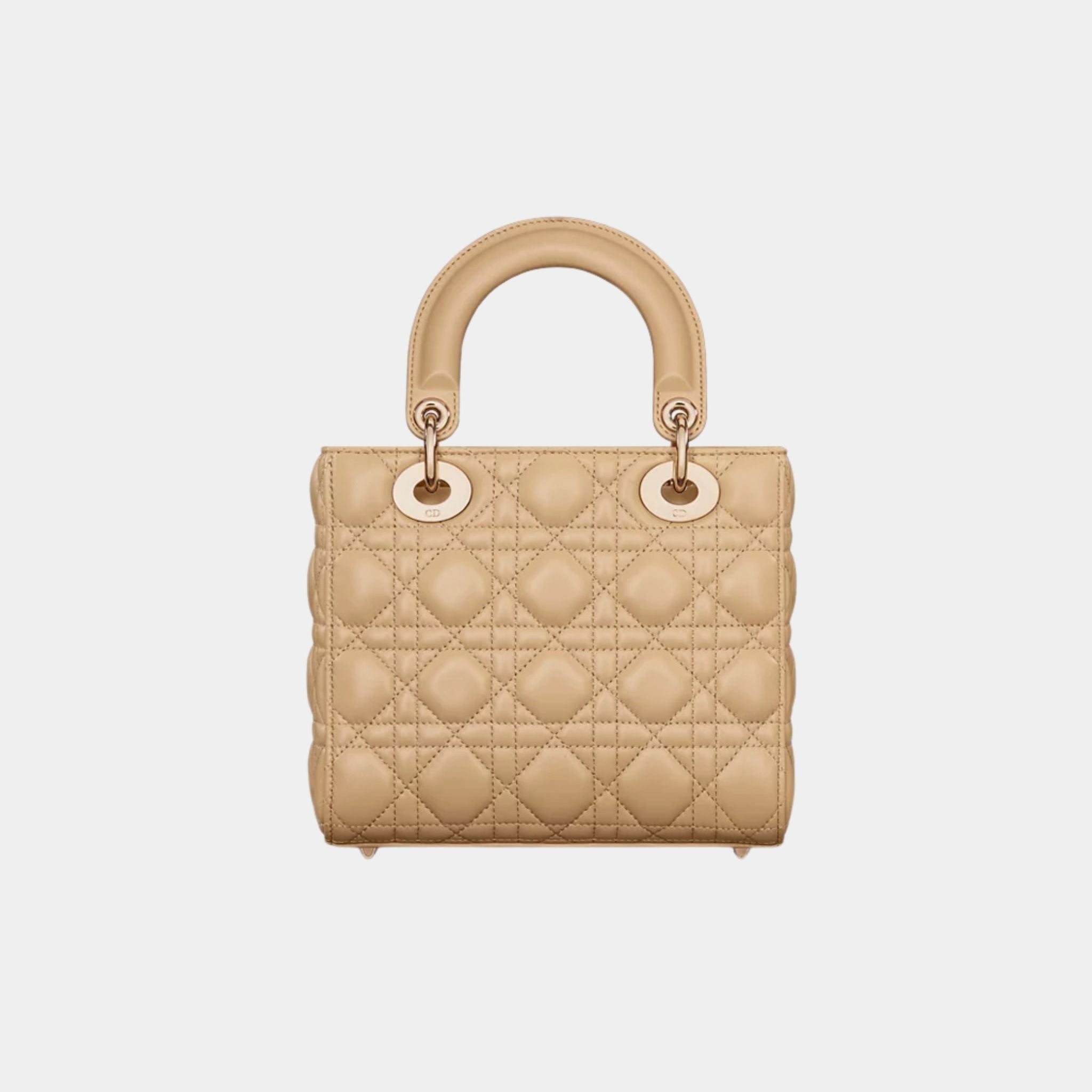 Lady Dior My ABCDior Small Bag Cannage Lambskin, Biscuit, Back