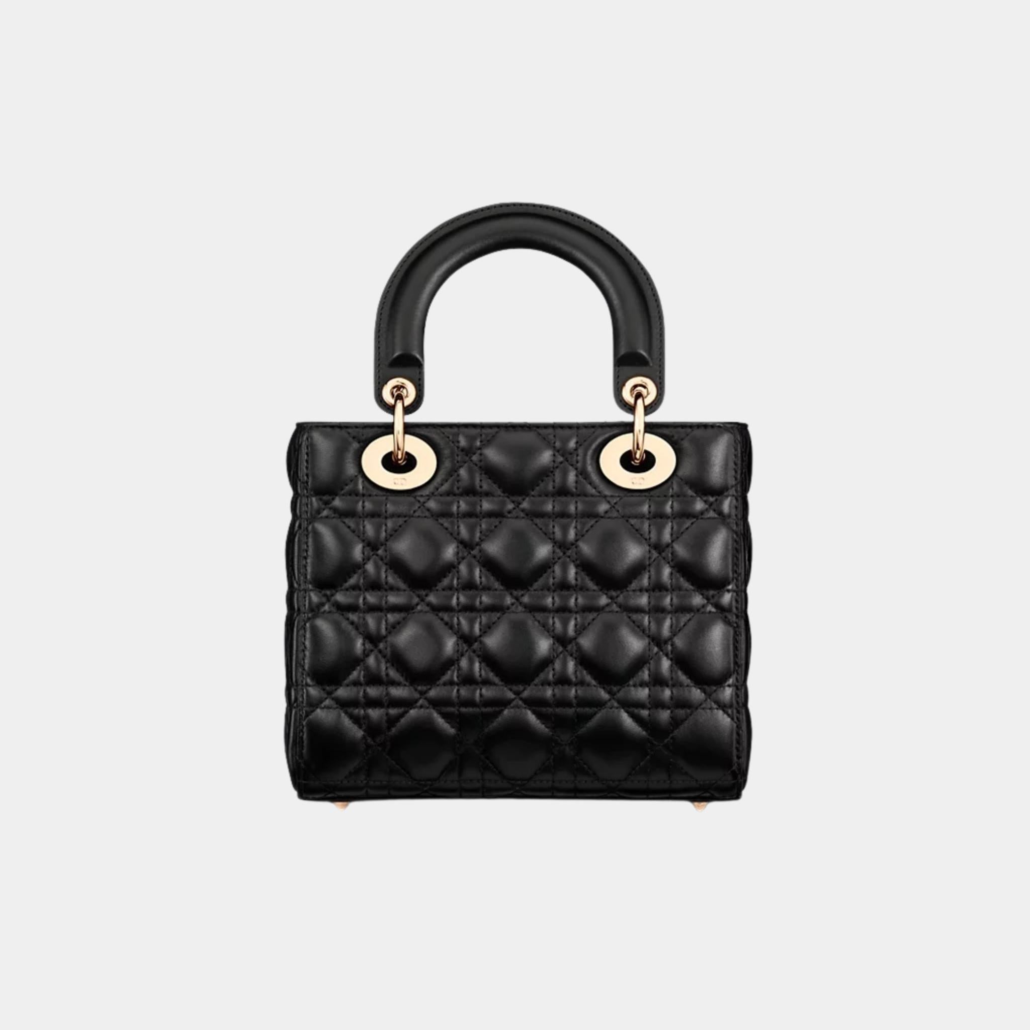 Lady Dior My ABCDior Small Bag Cannage Lambskin, Black, Back