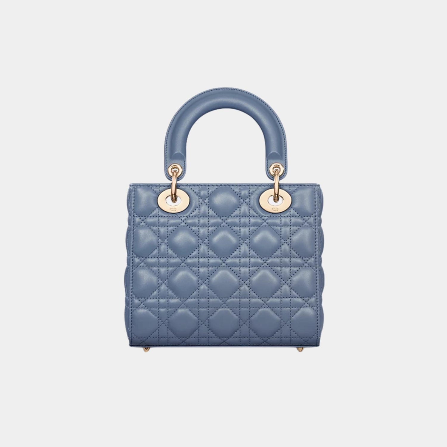 Lady Dior My ABCDior Small Bag Cannage Lambskin, Denim Blue, Back