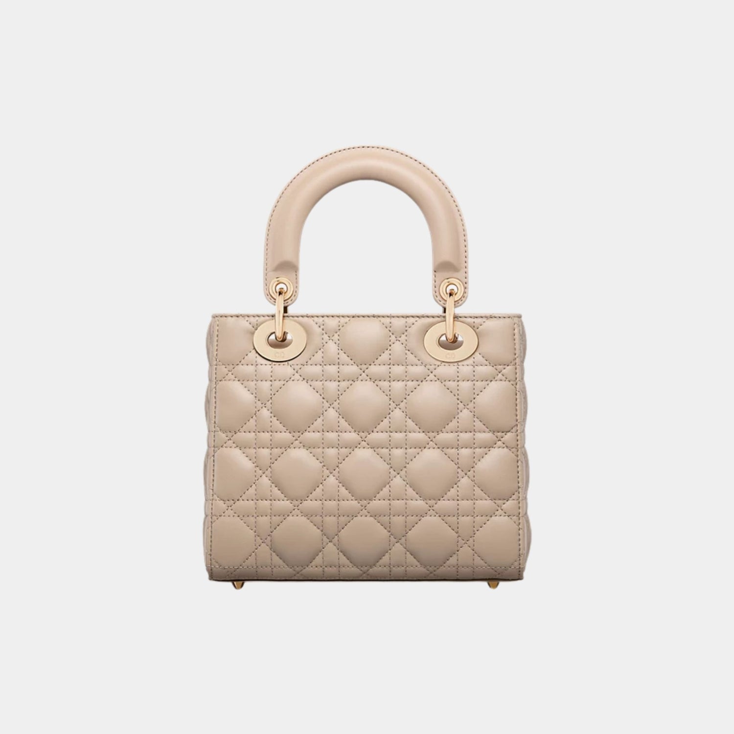 Lady Dior My ABCDior Small Bag Cannage Lambskin, Desert Taupe, Back