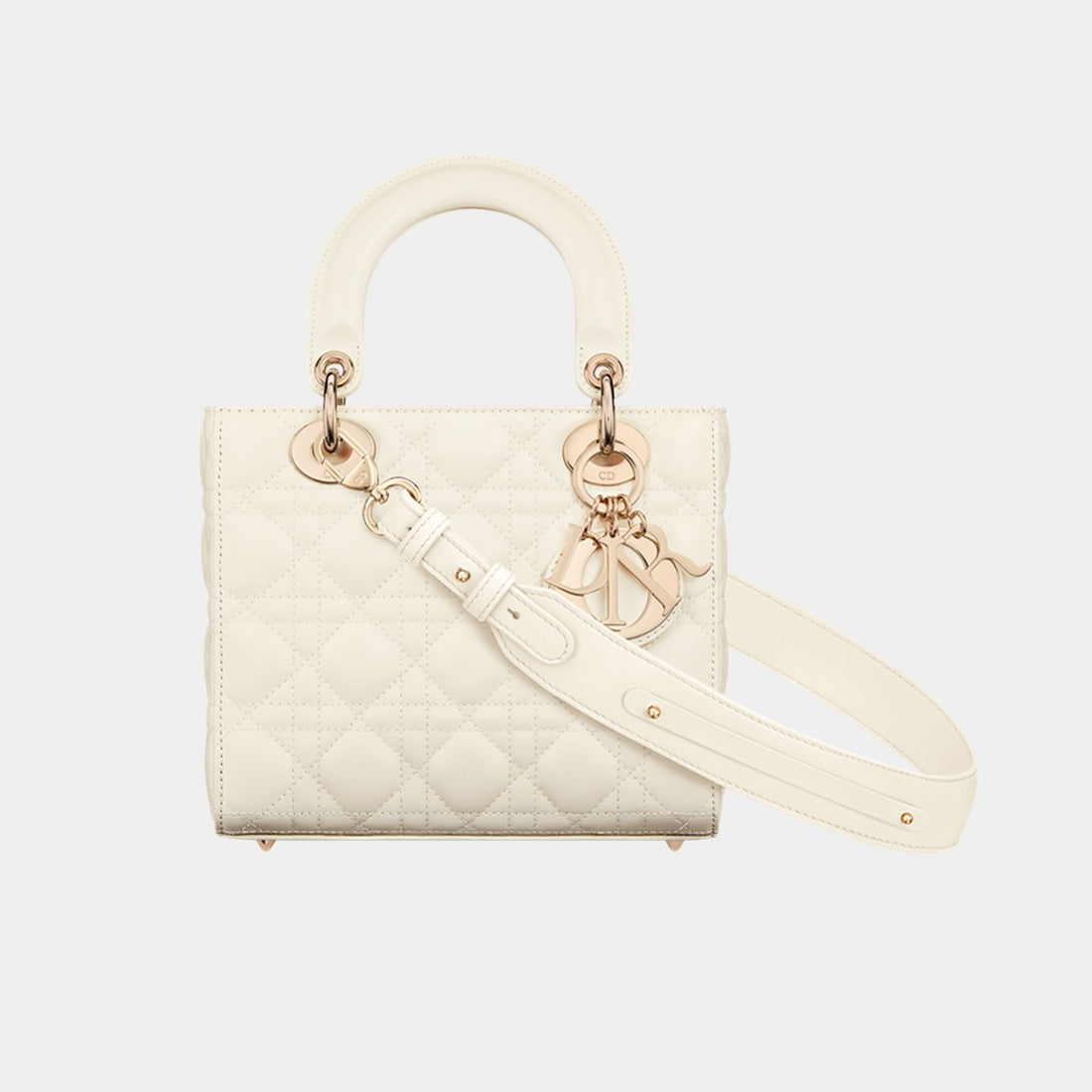 Lady Dior My ABCDior Small Bag Cannage Lambskin, Latte, Front