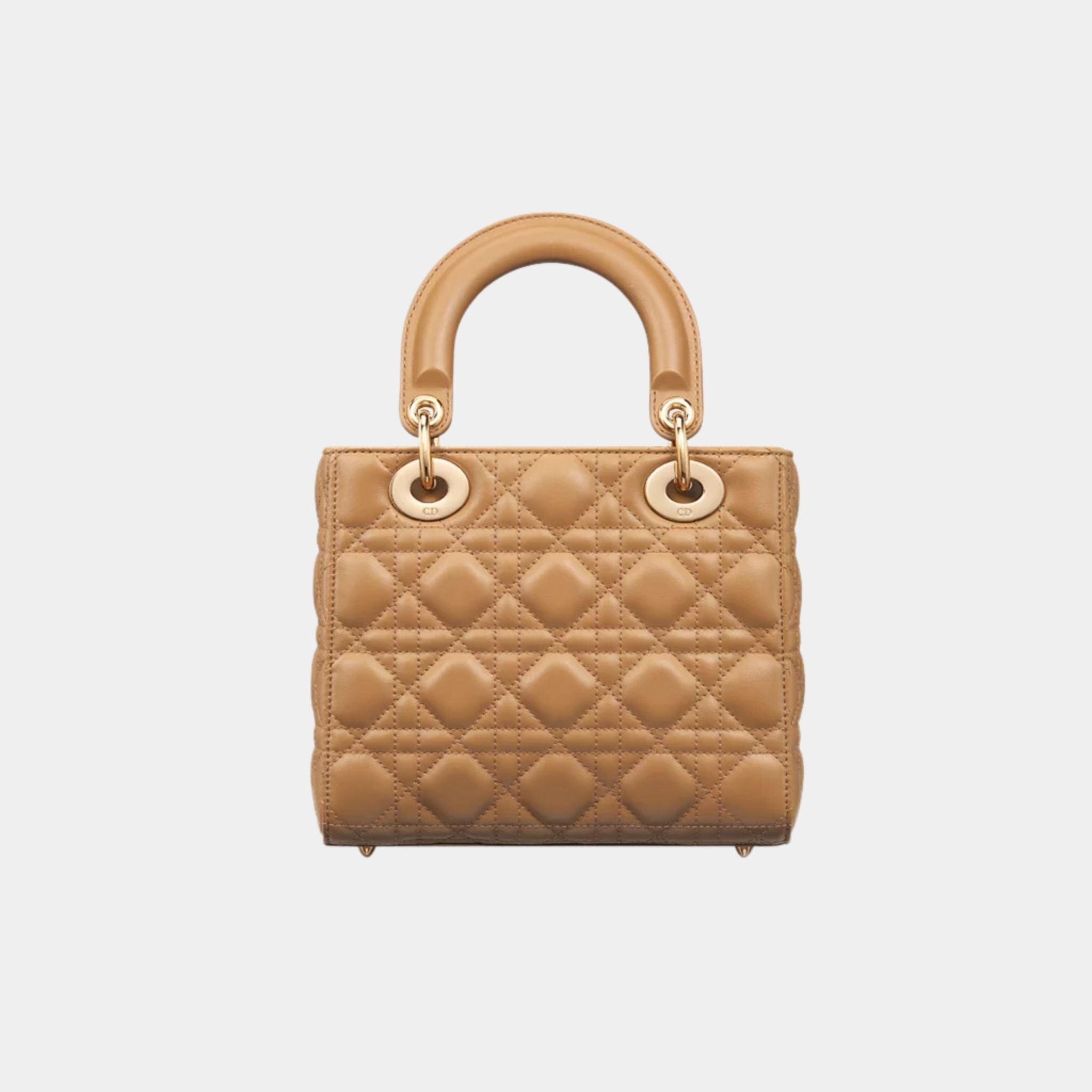 Lady Dior My ABCDior Small Bag Cannage Lambskin, Light Gold, Back