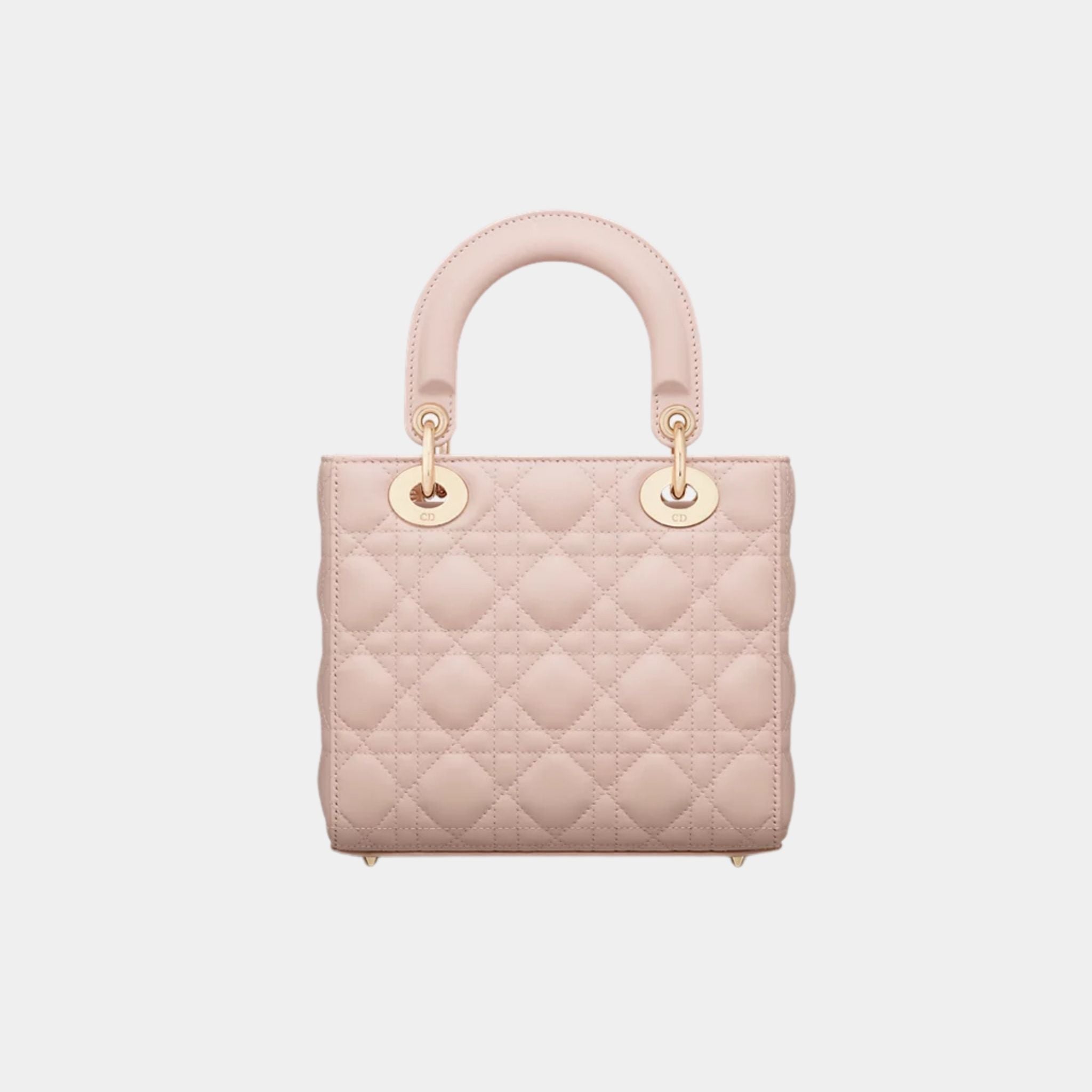 Lady Dior My ABCDior Small Bag Cannage Lambskin, Powder Pink, Back