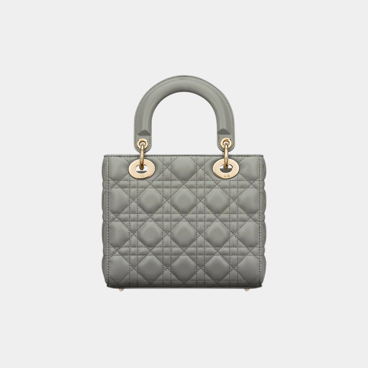 Lady Dior My ABCDior Small Bag Cannage Lambskin, Stone Grey, Back