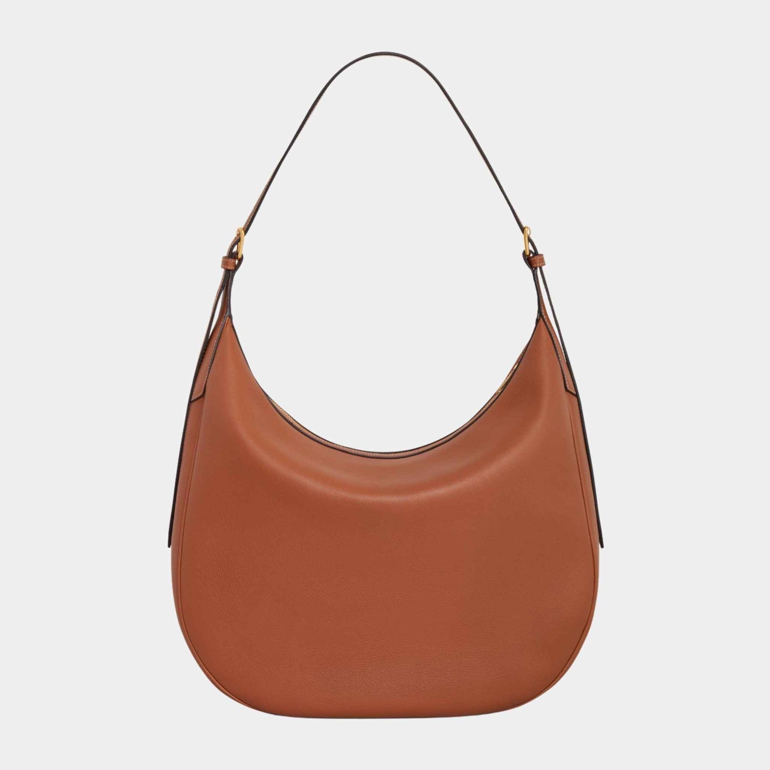 Celine Large Heloïse Cuir Triomphe Bag In Supple Calfskin Handbag, Tan, Back View