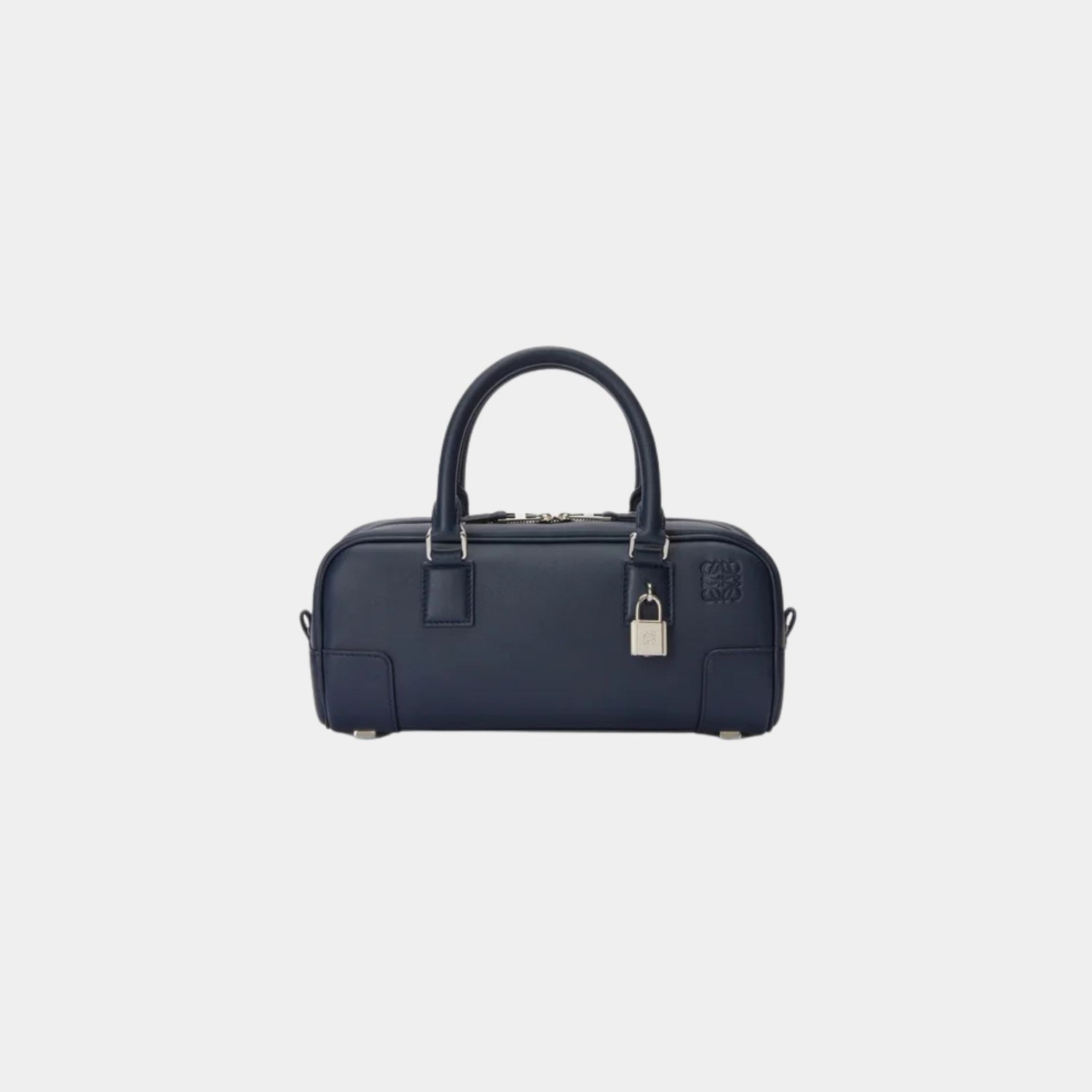 Loewe Amazona 23 Cropped Bag In Nappa Calfskin, Deep Navy, Front
