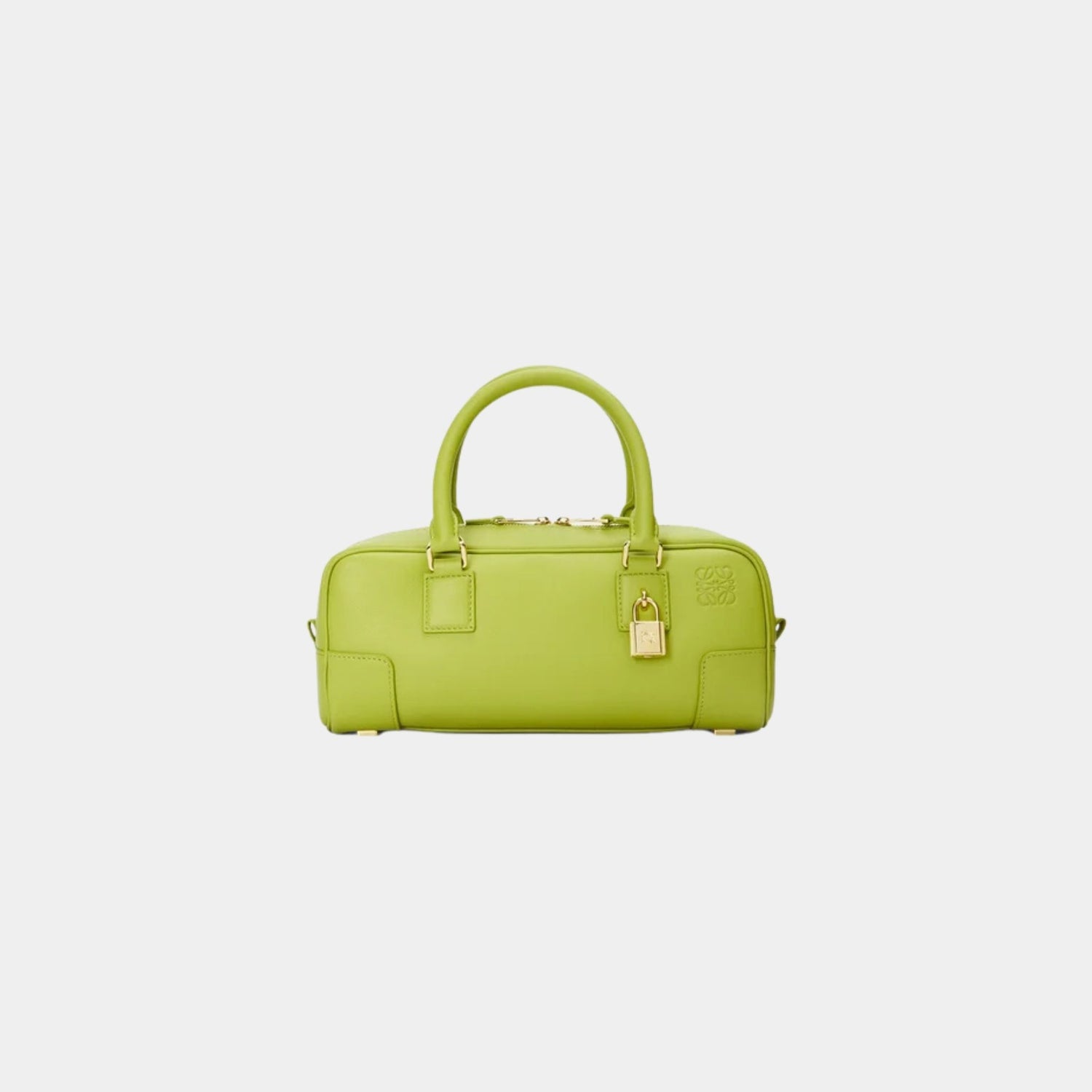 Loewe Amazona 23 Cropped Bag In Nappa Calfskin, Meadow Green, Front