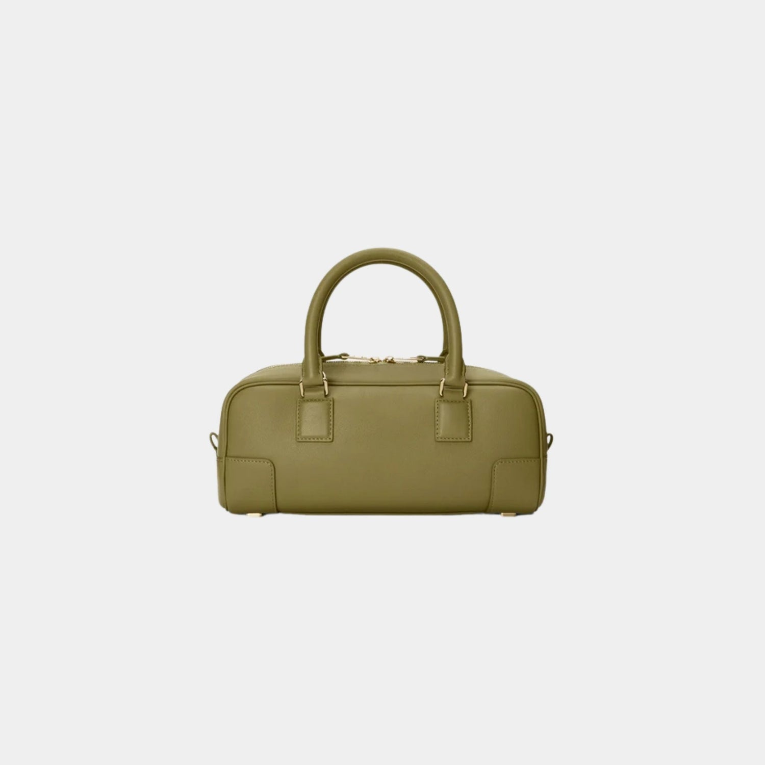 Loewe Amazona 23 Cropped Bag In Nappa Calfskin, Olive, Back
