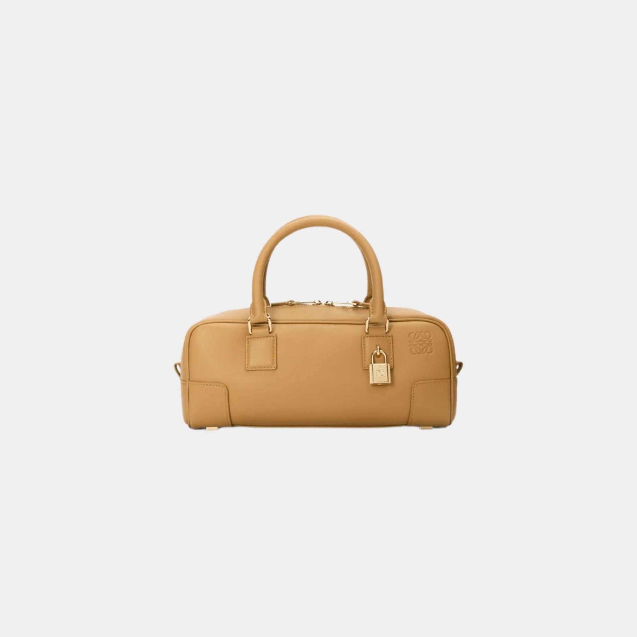 Loewe Amazona 23 Cropped Bag In Nappa Calfskin, Warm Desert, Front