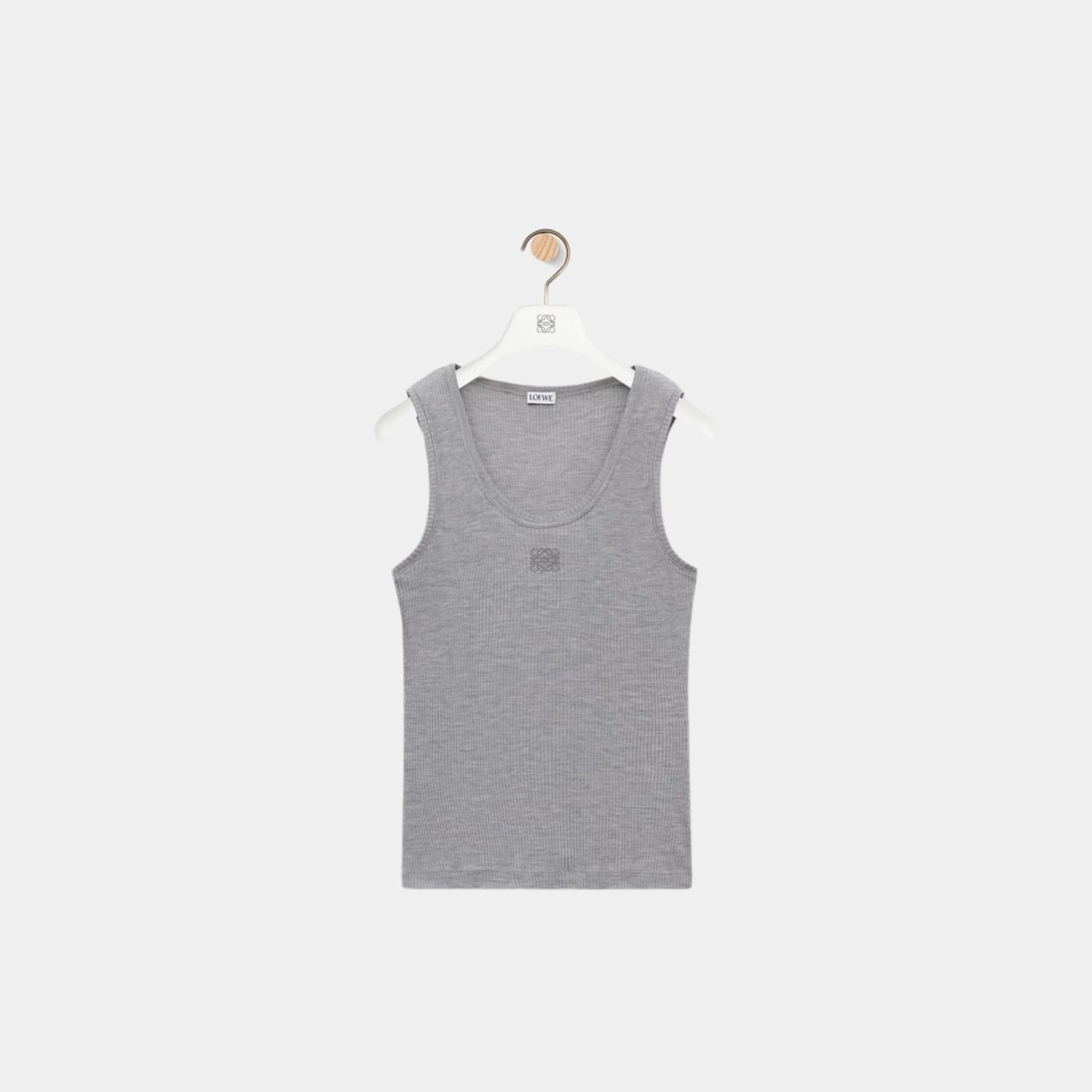 Loewe Anagram Tank Top in Silk, Front