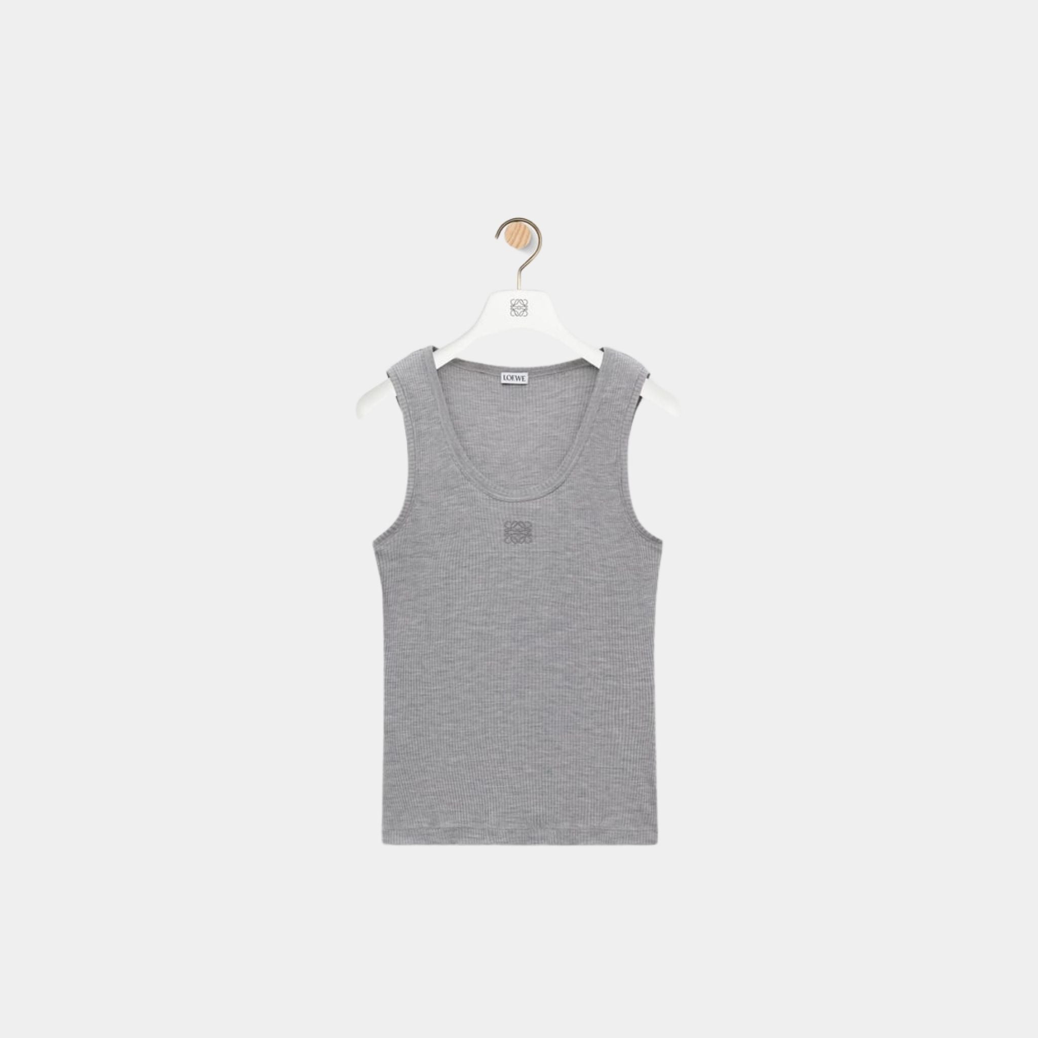 Loewe Anagram Tank Top in Silk, Front