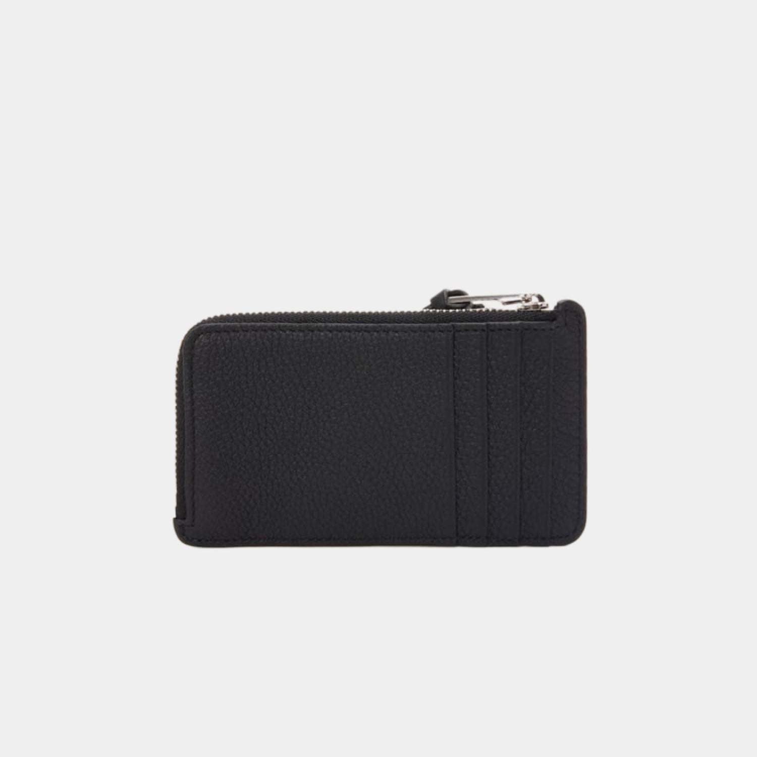 Loewe Coin Cardholder In Soft Grained Calfskin, Black, Back