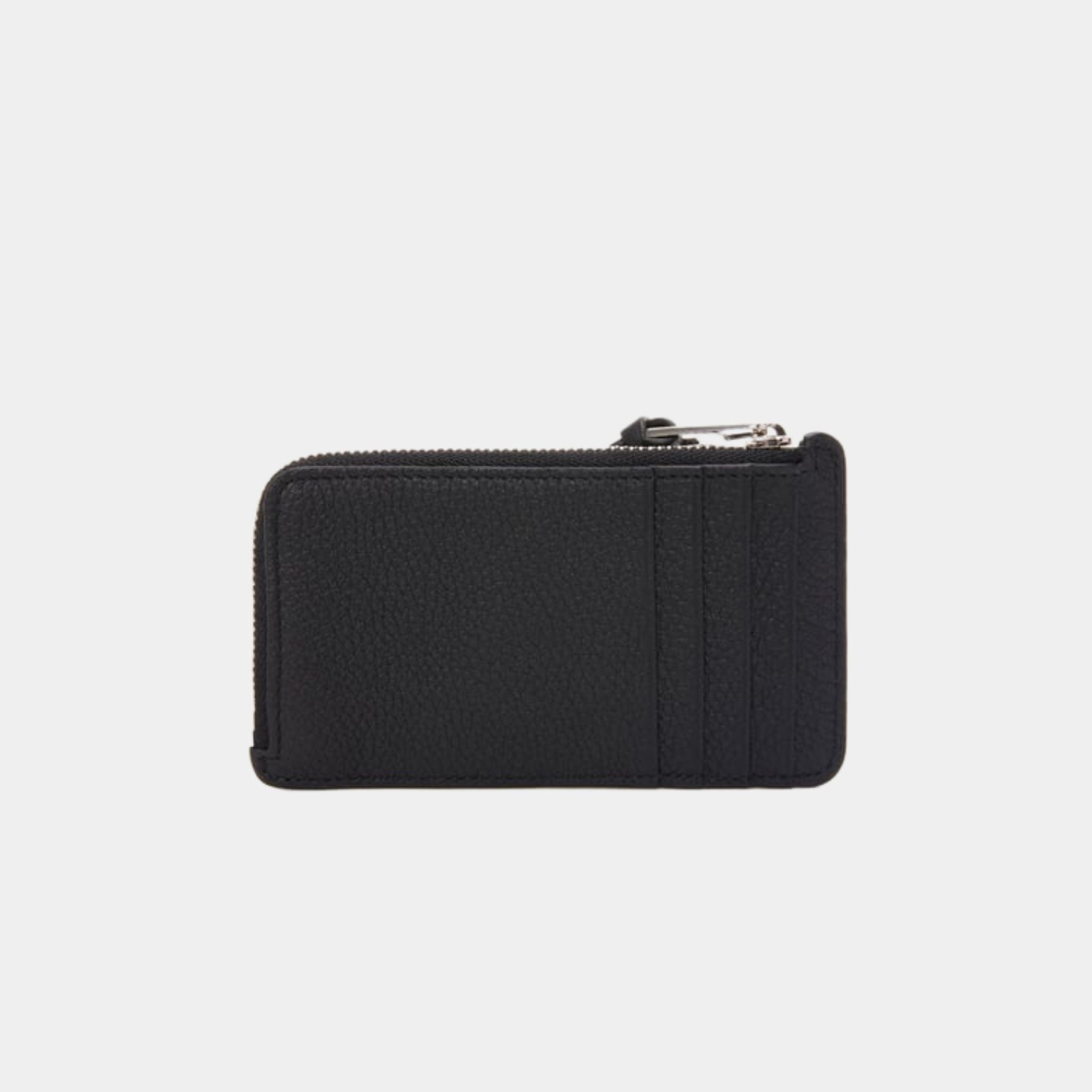 Loewe Coin Cardholder In Soft Grained Calfskin, Black, Back