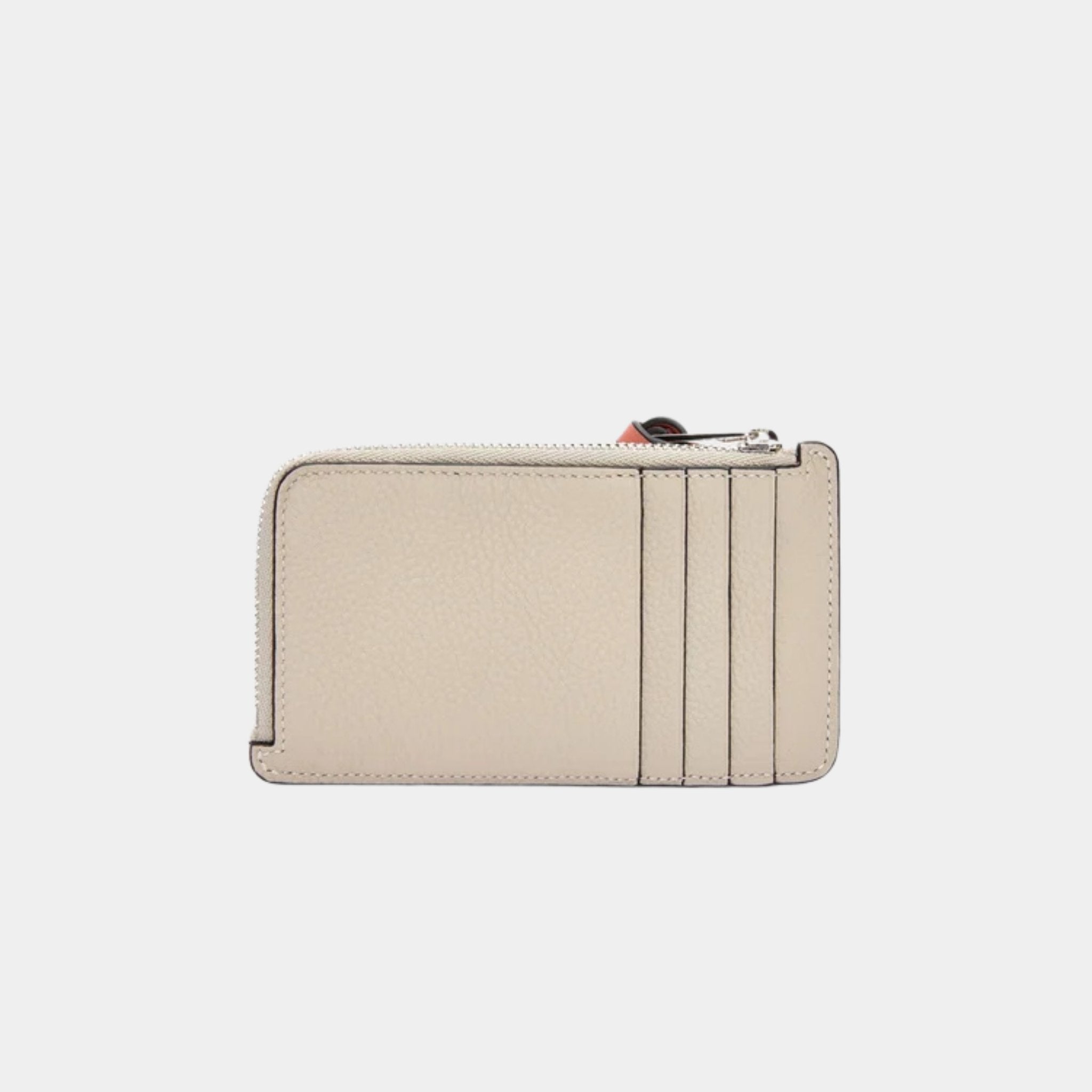 Loewe Coin Cardholder In Soft Grained Calfskin, Light Oat, Back