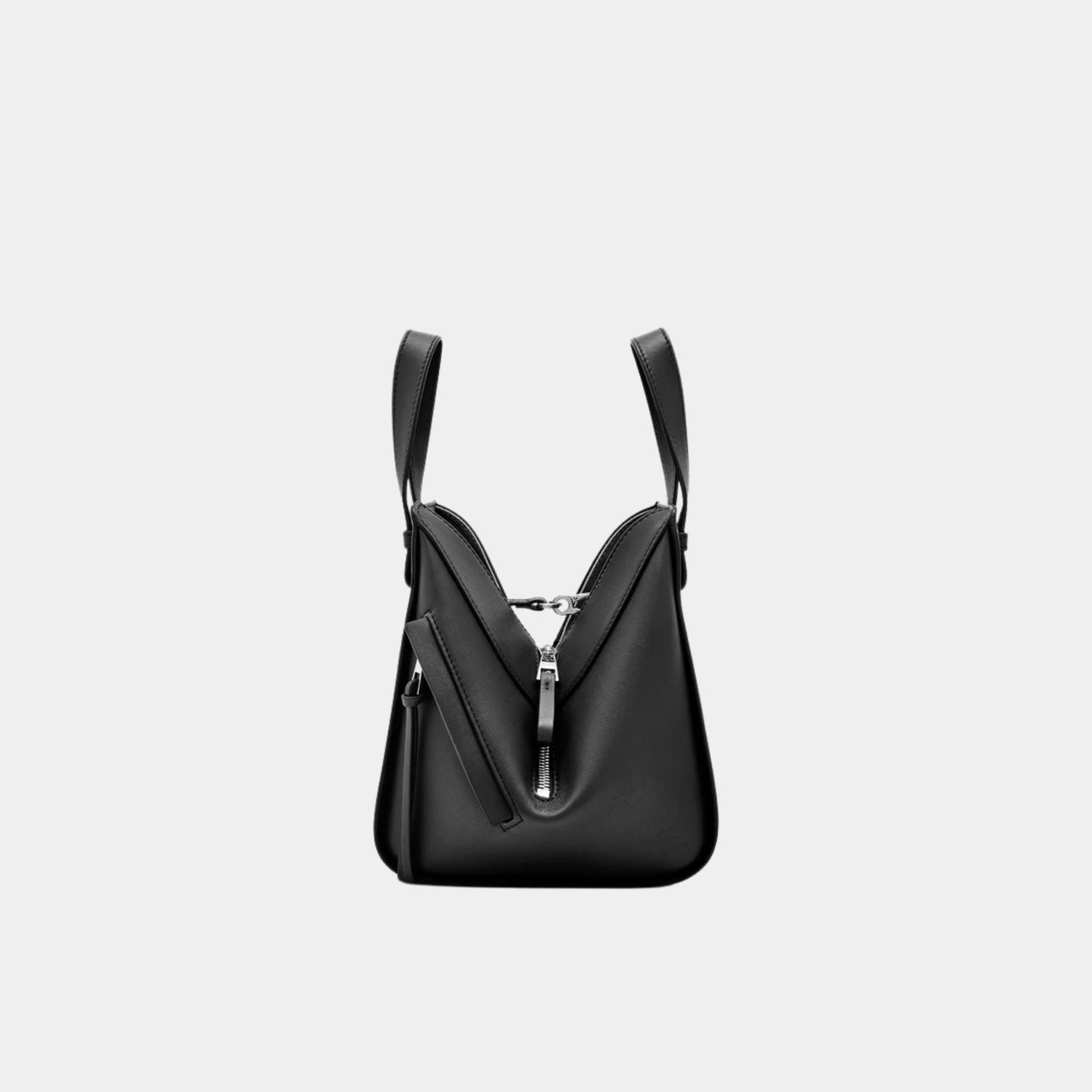 Loewe Compact Hammock Bag In Classic Calfskin, Black, Side