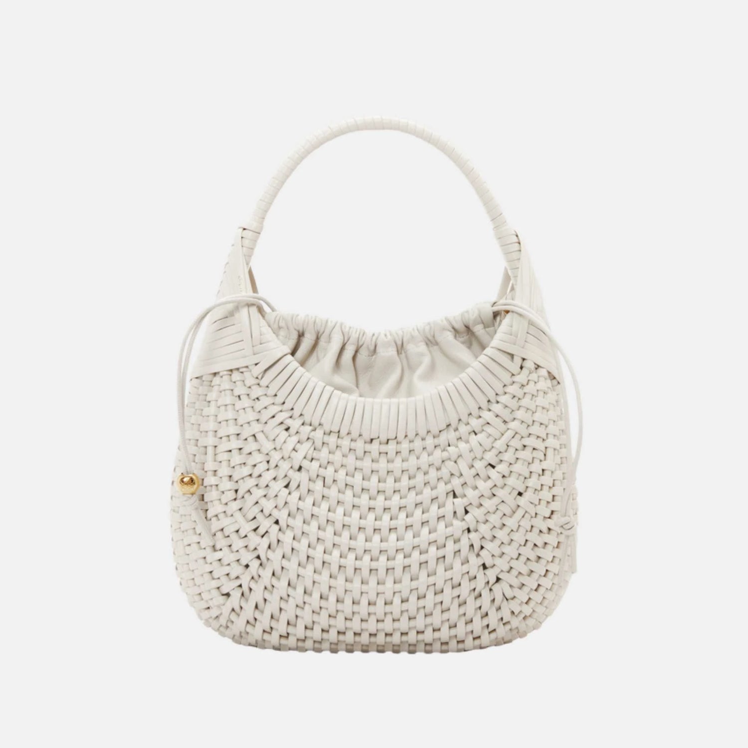 Loewe Diamond Hobo Bag in Calfskin, Soft white, Front