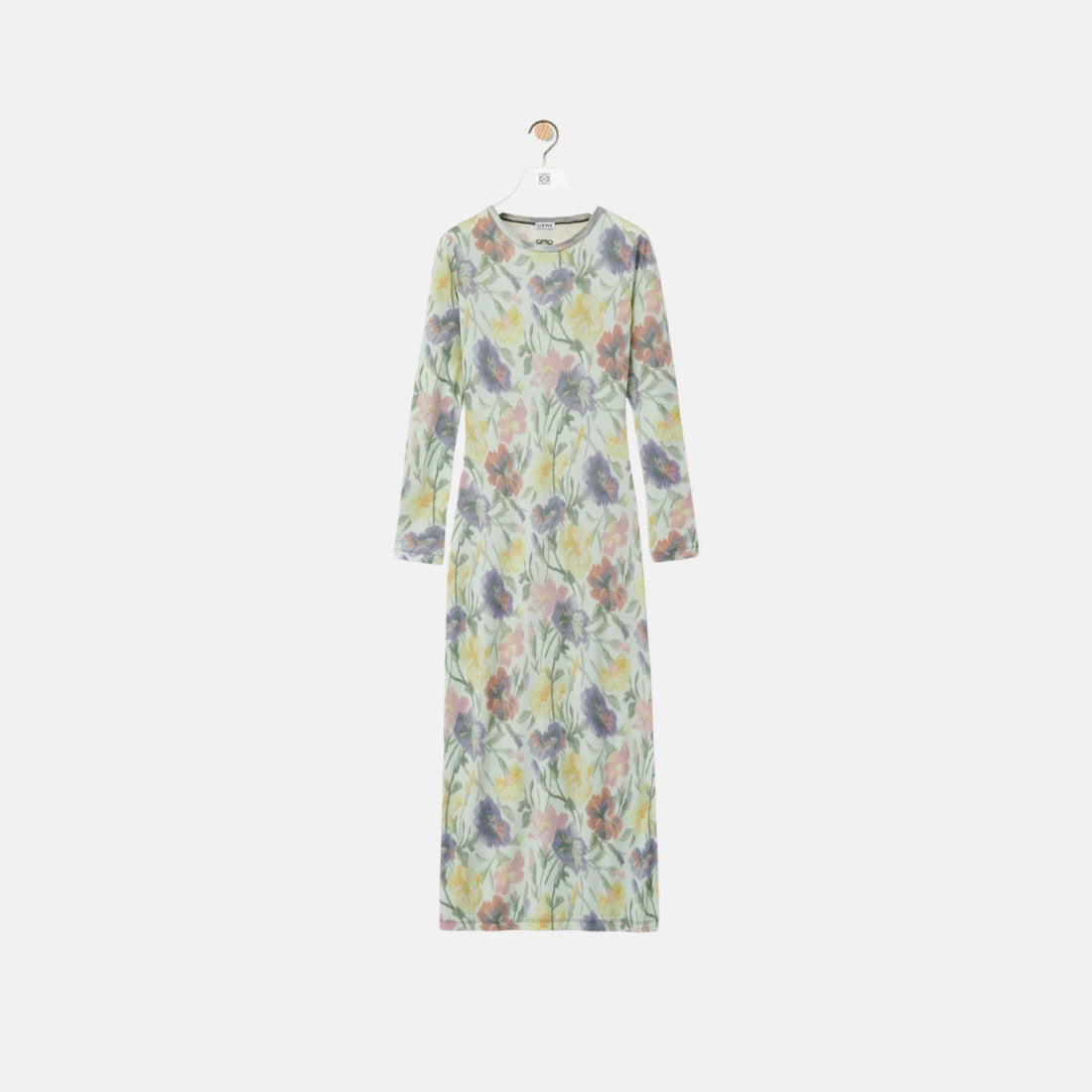 Loewe Dress In Silk And Cotton With Glory Floral Print, Front