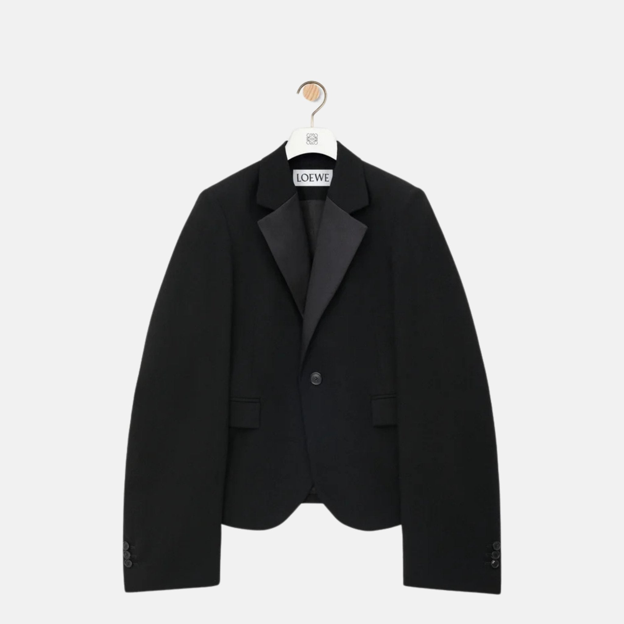 Loewe Jacket In Medium Weight Compact Wool, Front