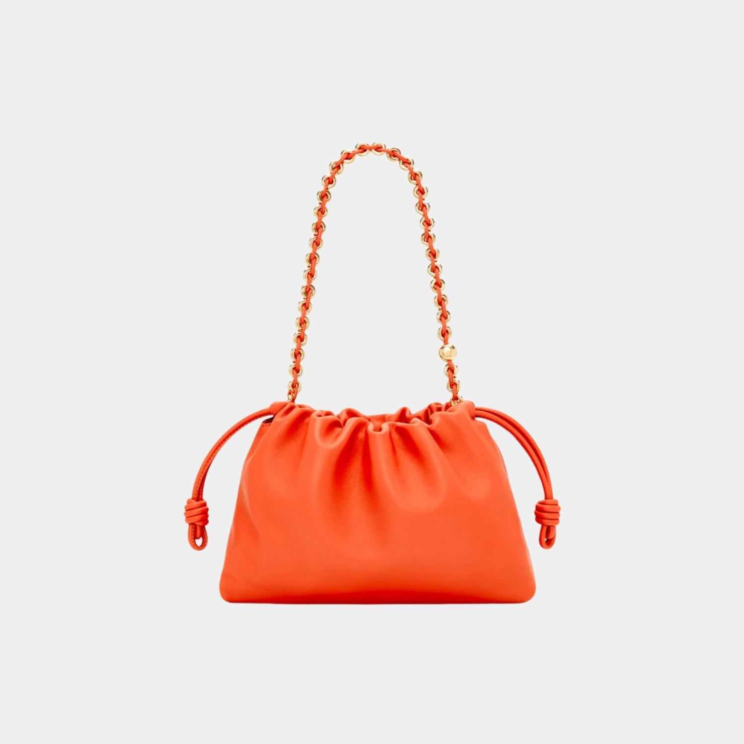 Loewe Medium-sized Flamenco Bag Soft Nappa Lambskin, Bright Orange, Back