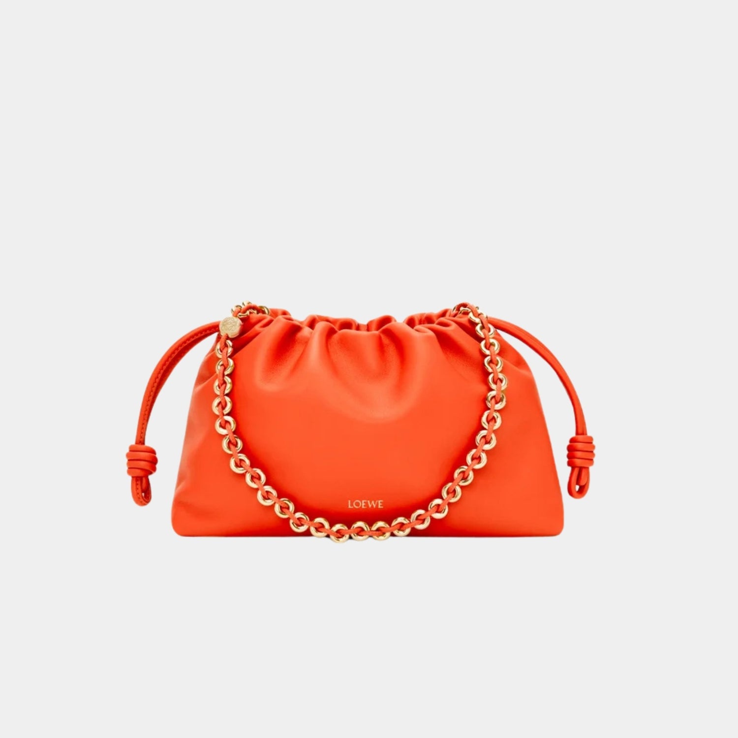 Loewe Medium-sized Flamenco Bag Soft Nappa Lambskin, Bright Orange, Front
