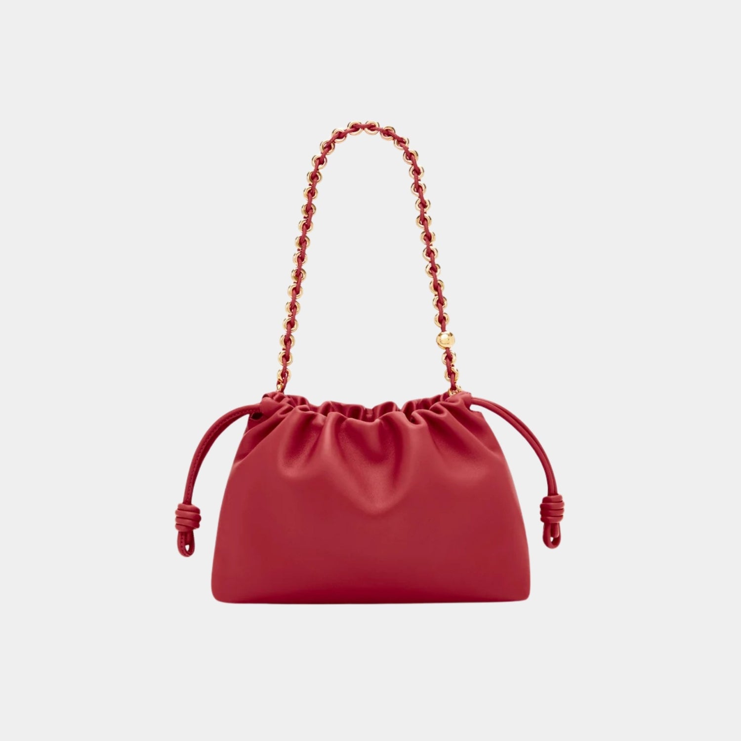 Loewe Medium-sized Flamenco Bag Soft Nappa Lambskin, Burnt Red, Back