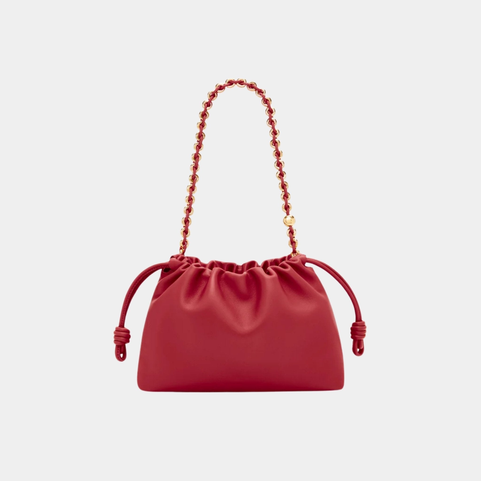 Loewe Medium-sized Flamenco Bag Soft Nappa Lambskin, Burnt Red, Back